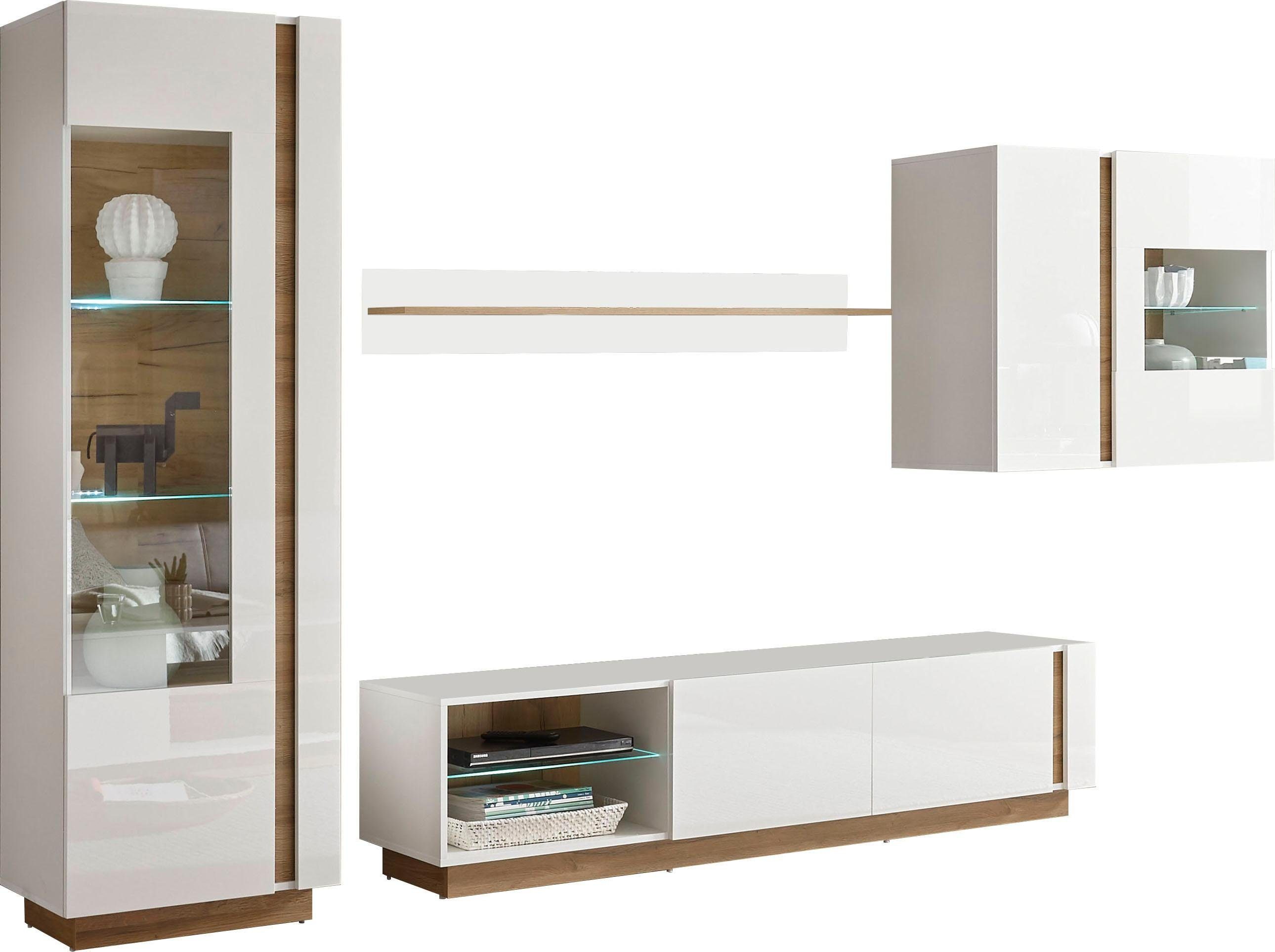 Home affaire Wohnwand CLAiR Kombi 23, (Set, 4-St)