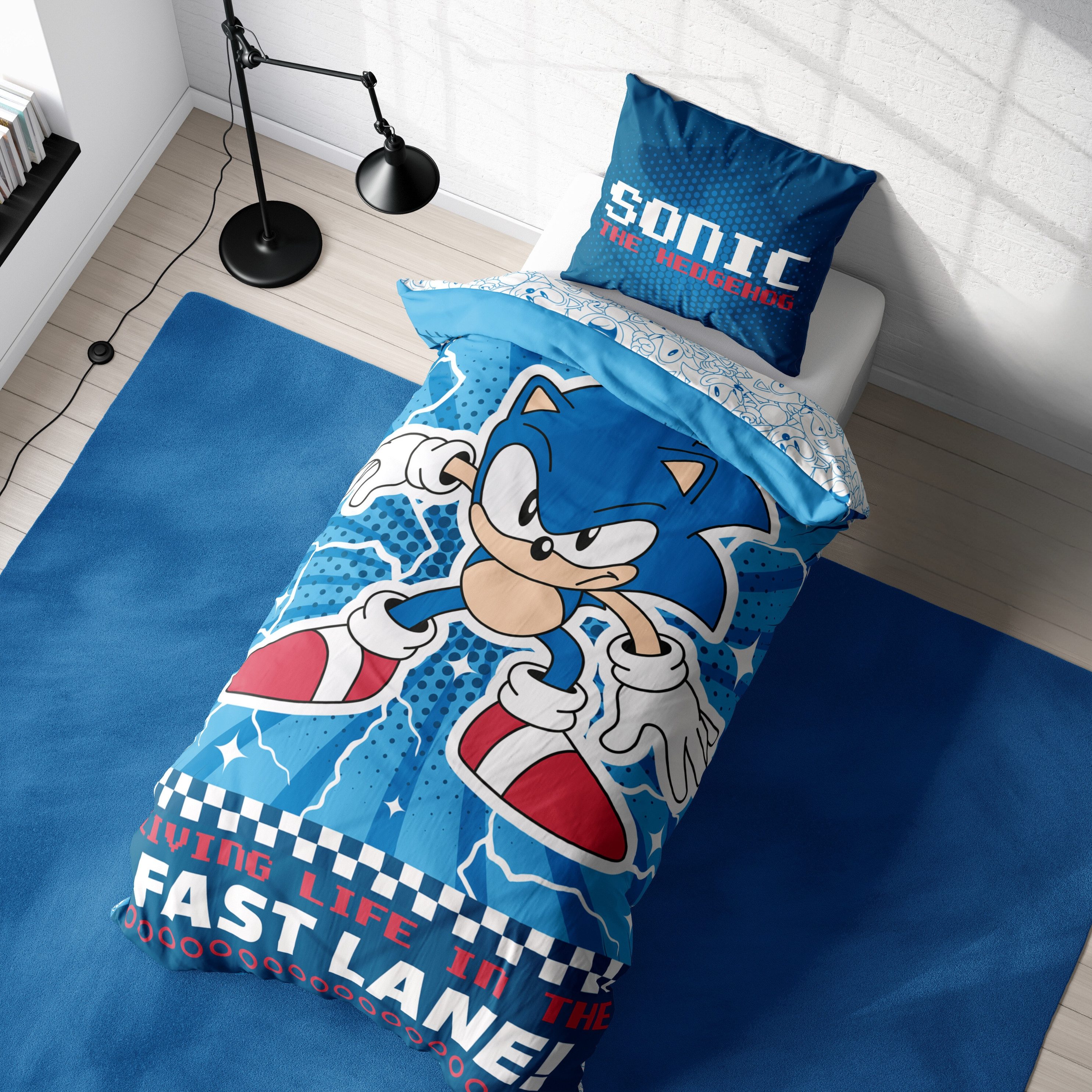 MTOnlinehandel Kinderbettwäsche Sonic the Hedgehog, Geschenk für Gamer, Mik günstig online kaufen
