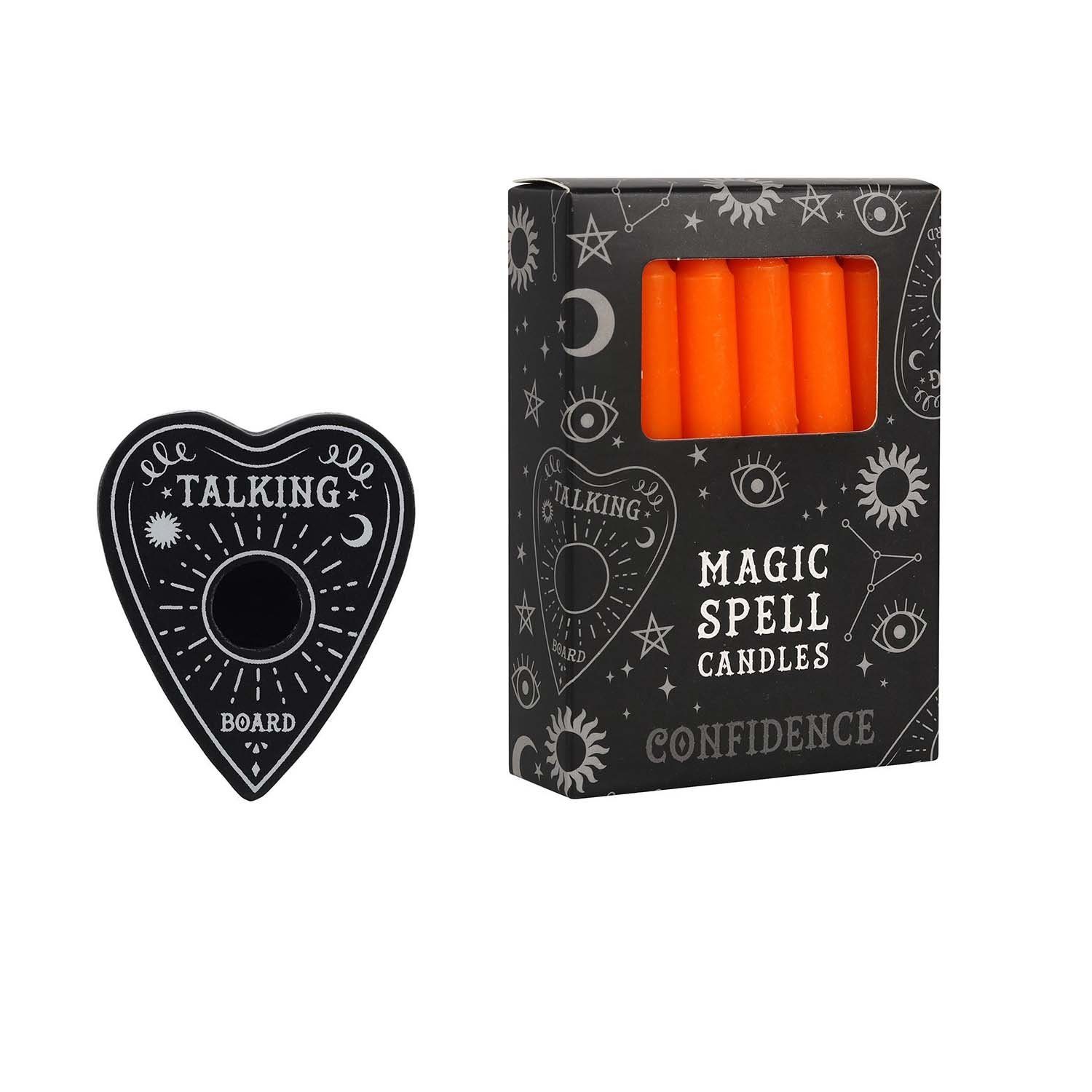 MystiCalls Торшеры Spell Candle Halter "Talking Board" inkl. Spell Candle (2 St), Kerze nicht unbeaufsichtigt brennen lassen