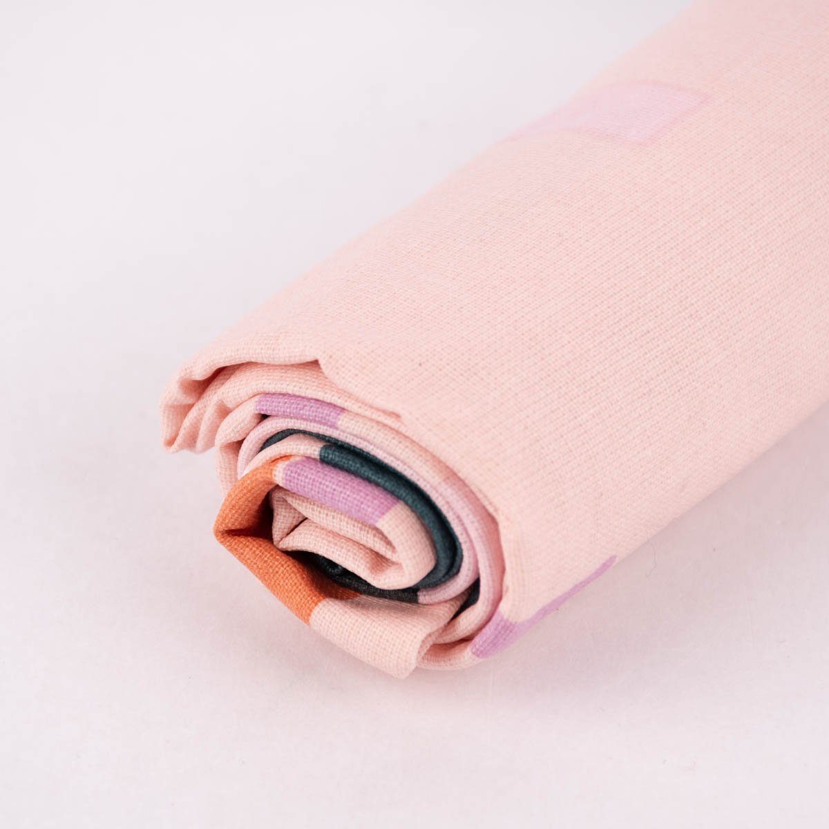 Thumbnail - Rico Design Stoff Rico Design beschichtete Baumwolle grafisches Muster rosa lila dunkelg, beschichtet