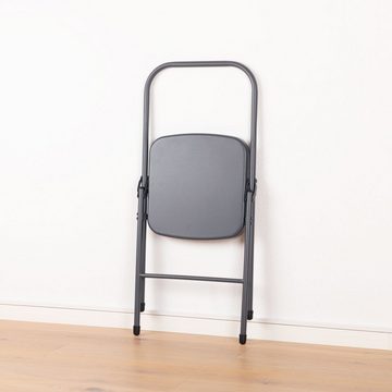 bodhi Klappstuhl Yoga Stuhl anthrazit, ohne vordere Querstrebe