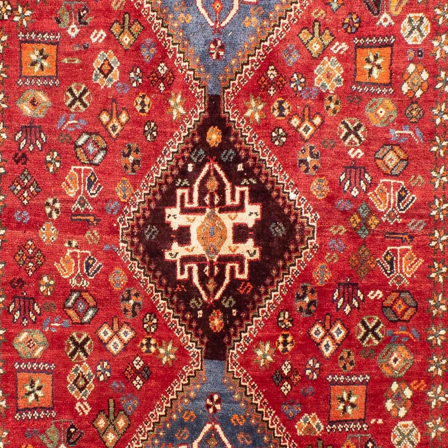 mm, x 10 Wollteppich mit Unikat Rosso Höhe: cm, Shiraz 183 Medaillon Zertifikat 280 morgenland, rechteckig,