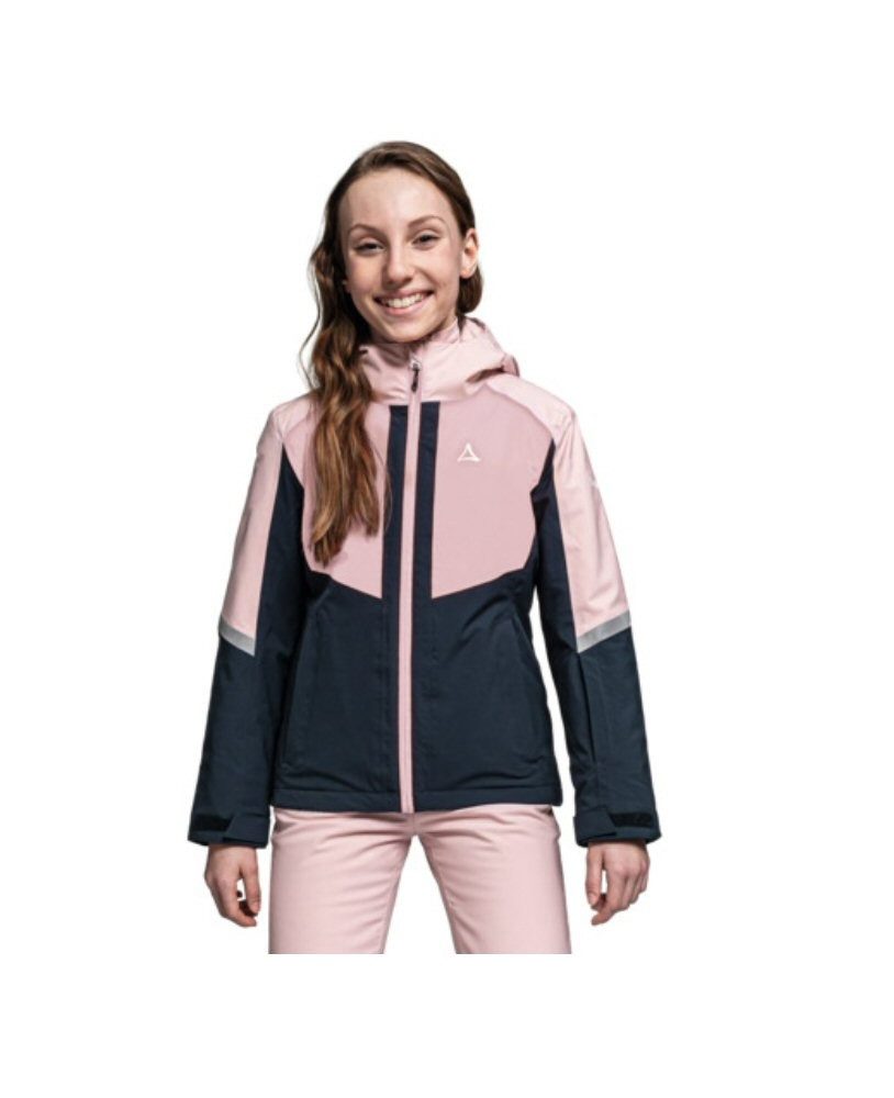 Winterjacke Winter-Skijacke Furgler (wasserdicht, winddicht) dunkelblau/rosa