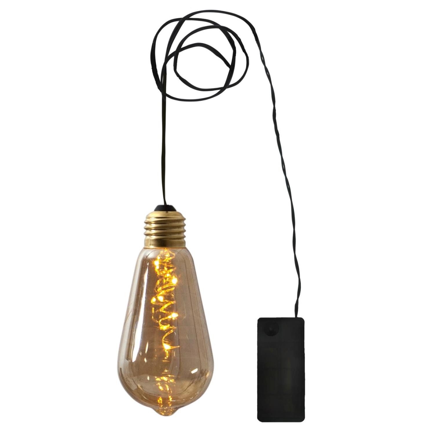 Hängeleuchte LED Dekoleuchte GLOW amber Glühbirne mit Batteriebetrieb 13cm Timer
