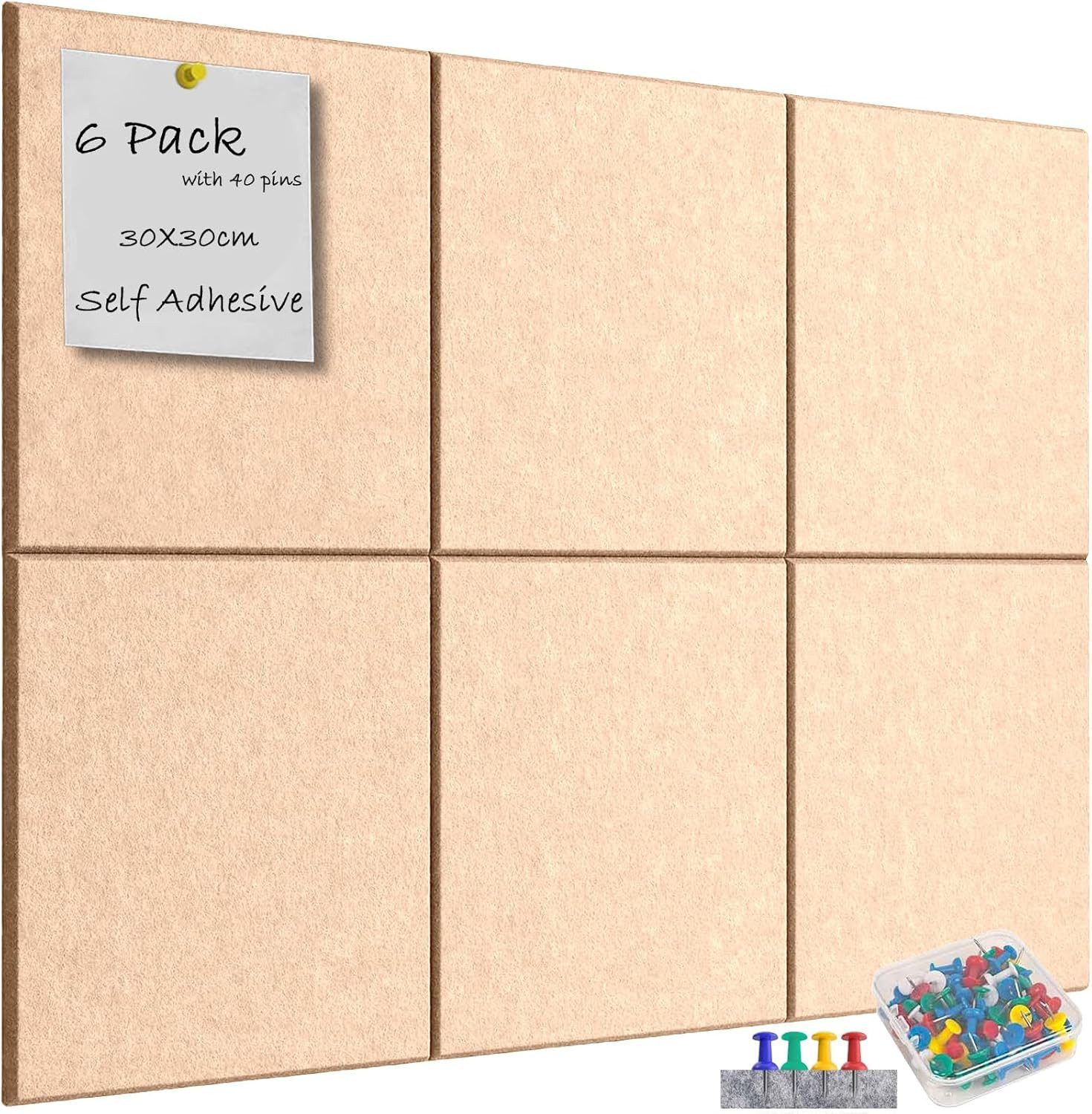 Coonoor Pinnwand Filz Selbstklebend mit 20 günstig online kaufen