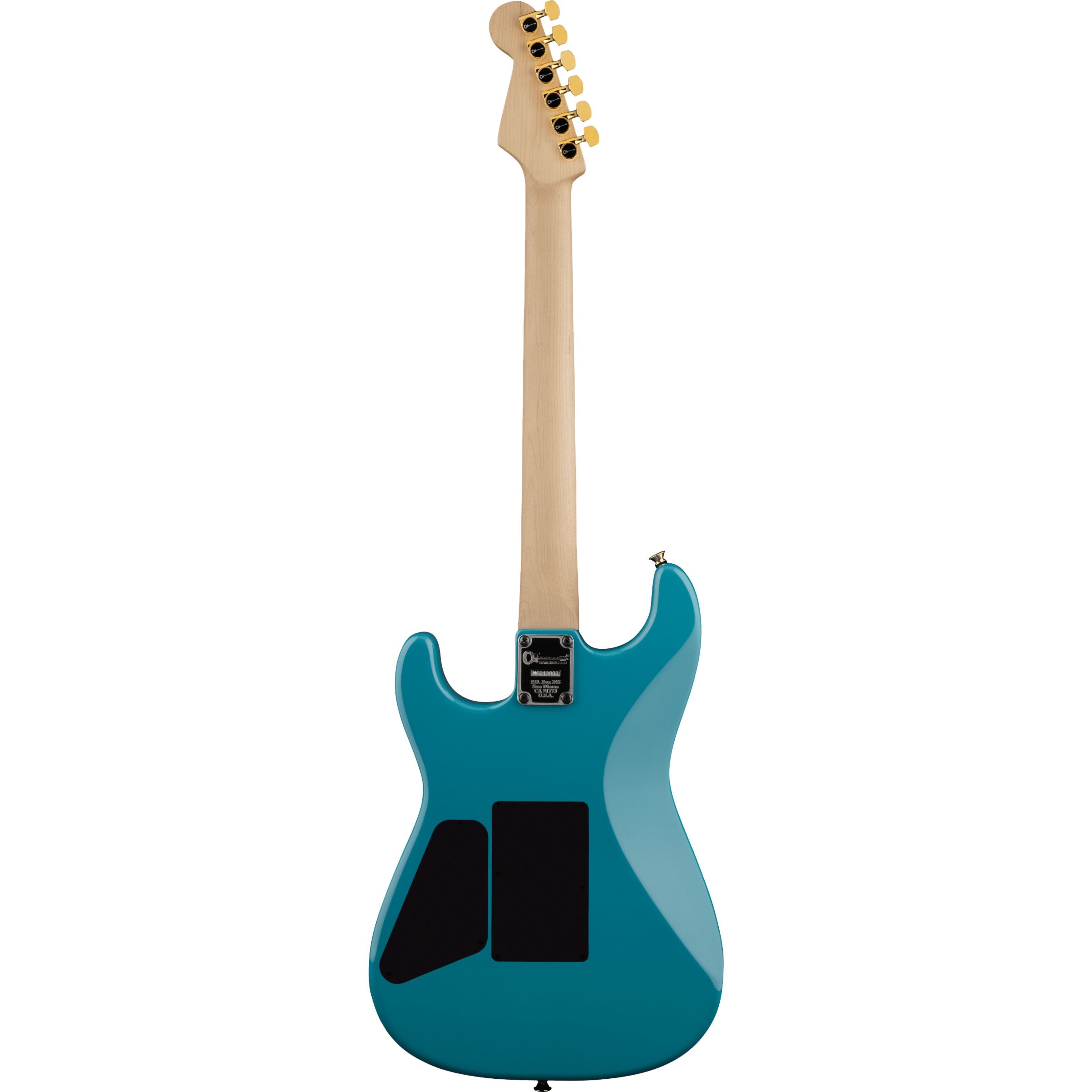 Charvel E-Gitarre 1 Style Miami Dimas E Spielzeug-Musikinstrument, FR HH Blue Pro-Mod - San
