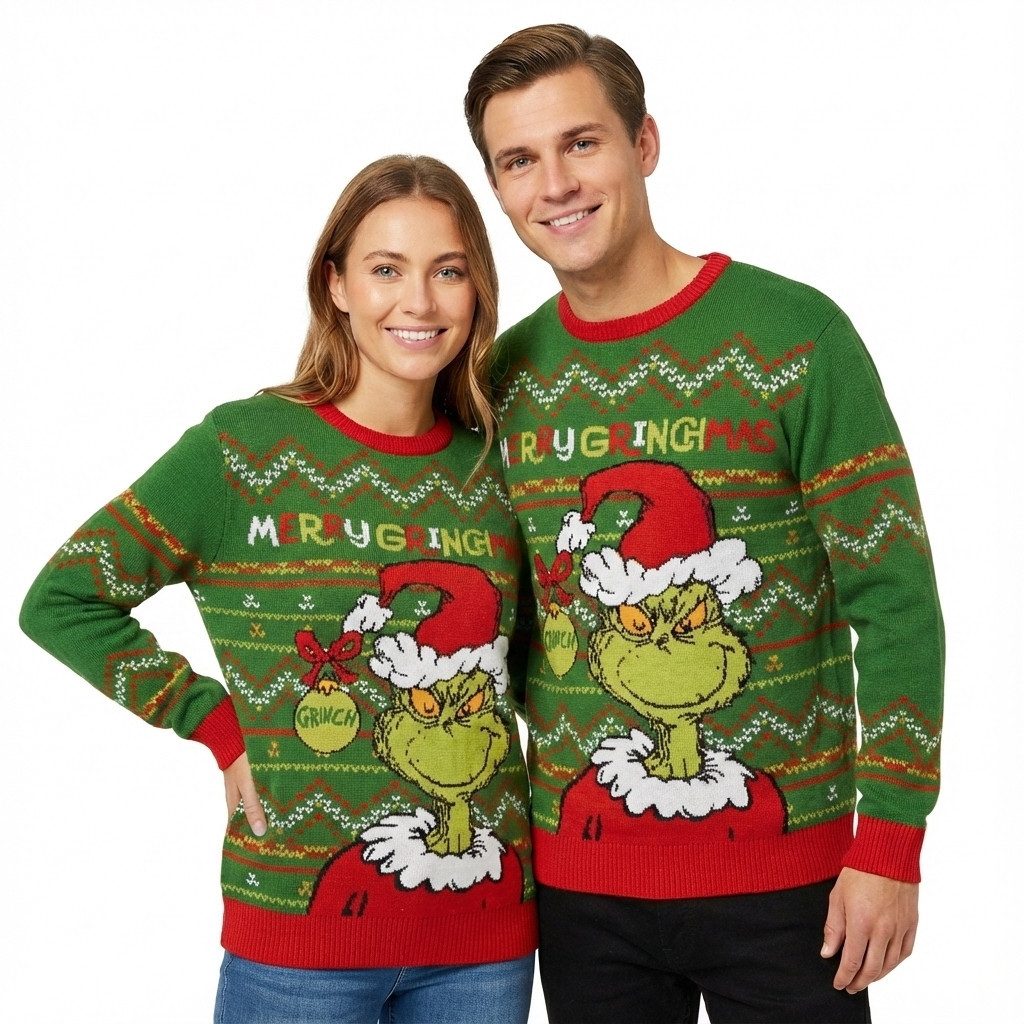 Disney Weihnachtspullover Der Grinch Weihnachtspullover 2025 kuschelig Chri günstig online kaufen