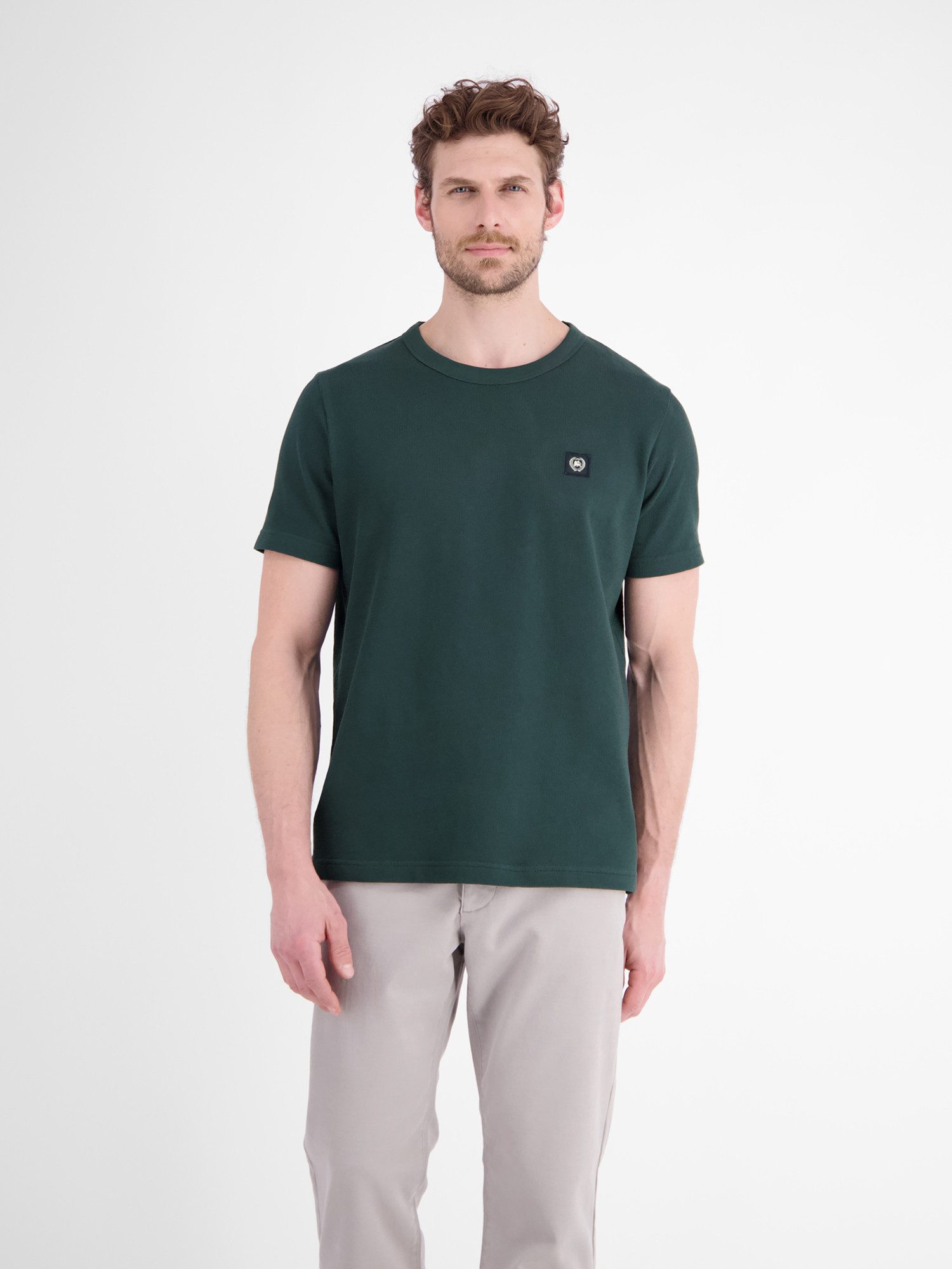 LERROS T-Shirt T-Shirt aus Baumwoll-Jersey mit Rundhalsausschnitt