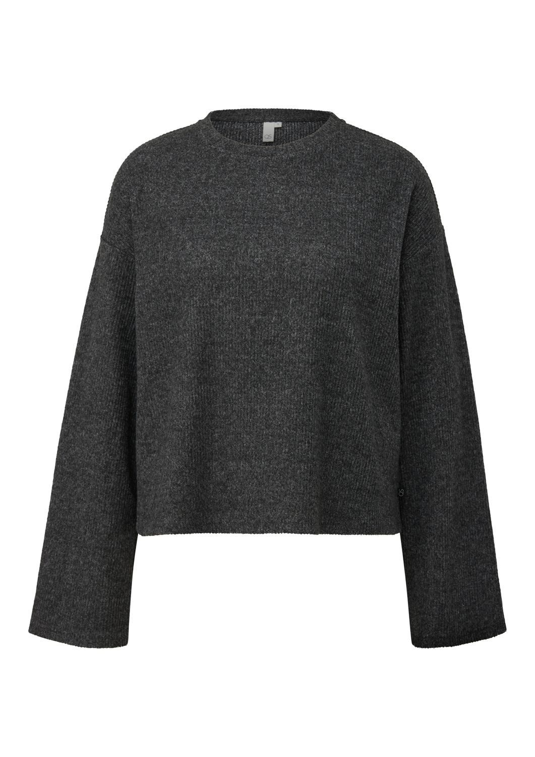 QS Rundhalspullover Basic (1-tlg) Rundhals-Ausschnitt, lange günstig online kaufen