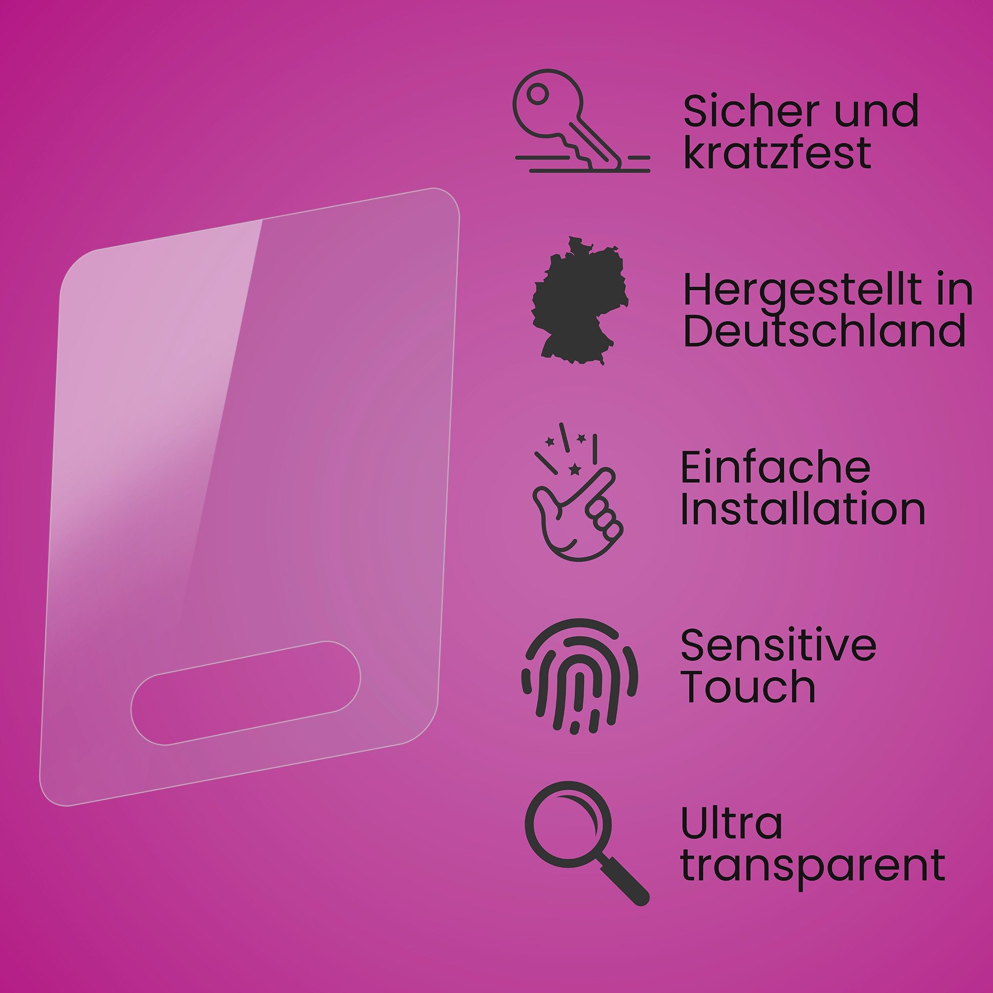 atFoliX Schutzfolie Panzerglasfolie für Smok AL85, Ultradünn und superhart