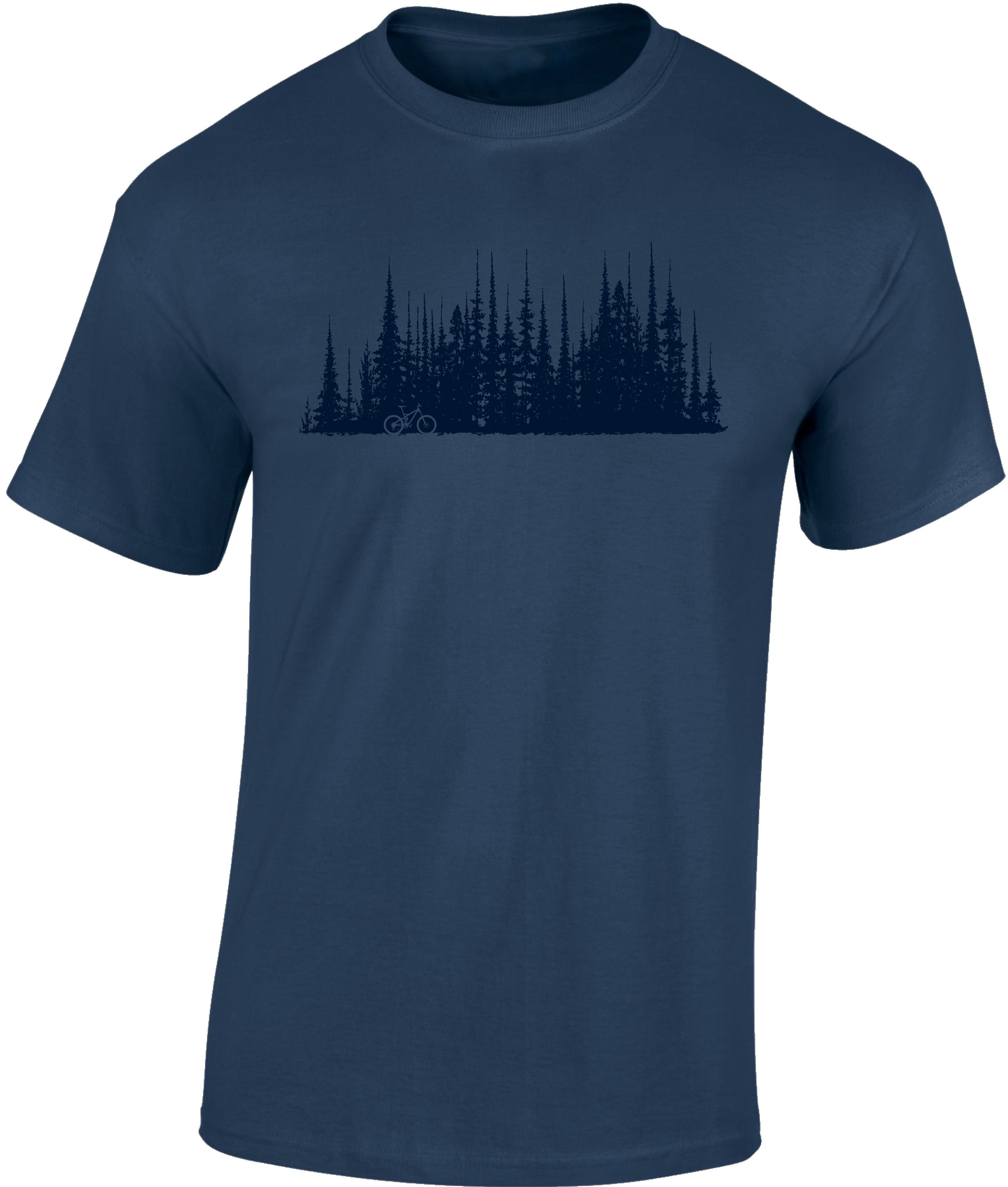 Baddery Print-Shirt Fahrrad T-Shirt: "Bike Wood", günstig online kaufen