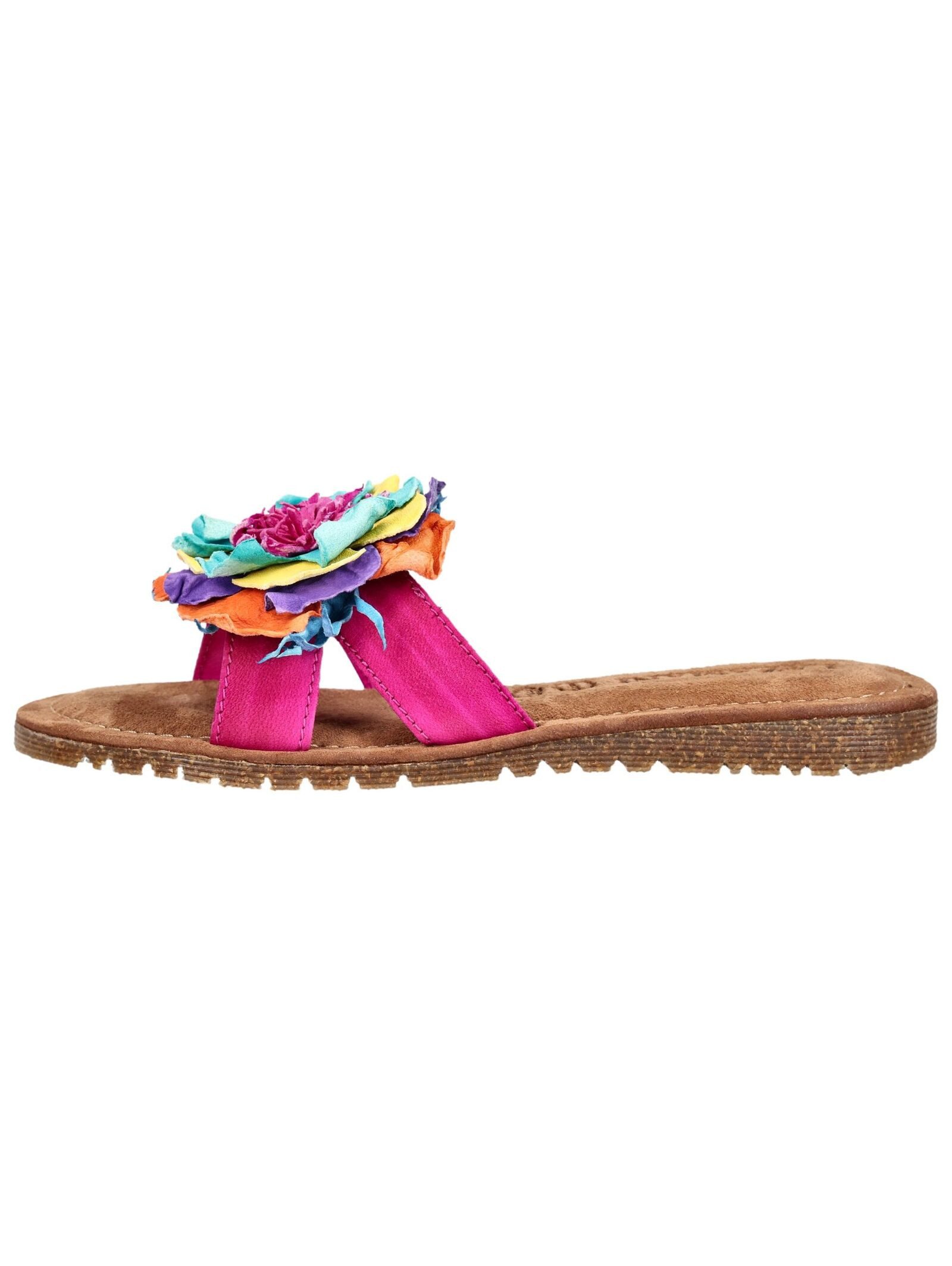 Lazamani Lazamani Pantoletten Leder/Textil Pantolette