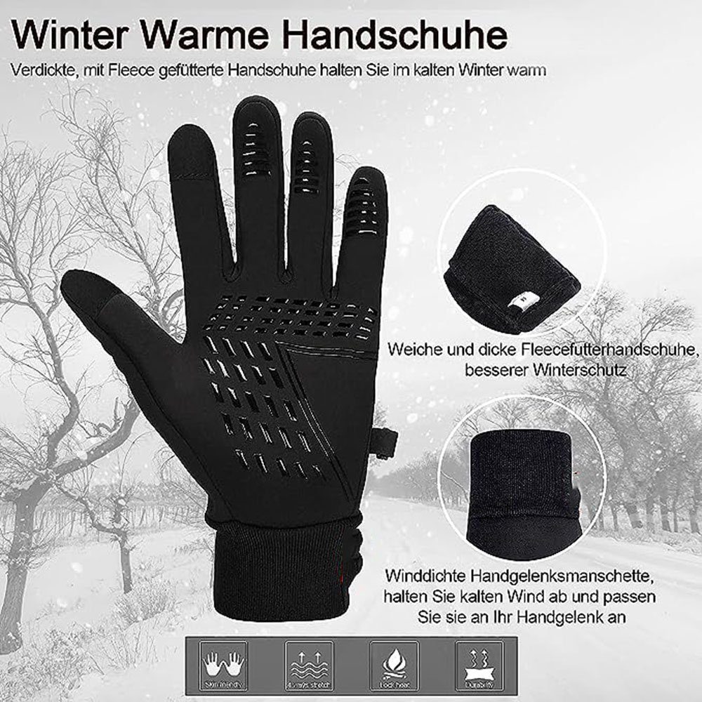 n Winter Schwarz(stil3) Freizeit Fahrradhandschuhe Fahrradhandschuhe GelldG