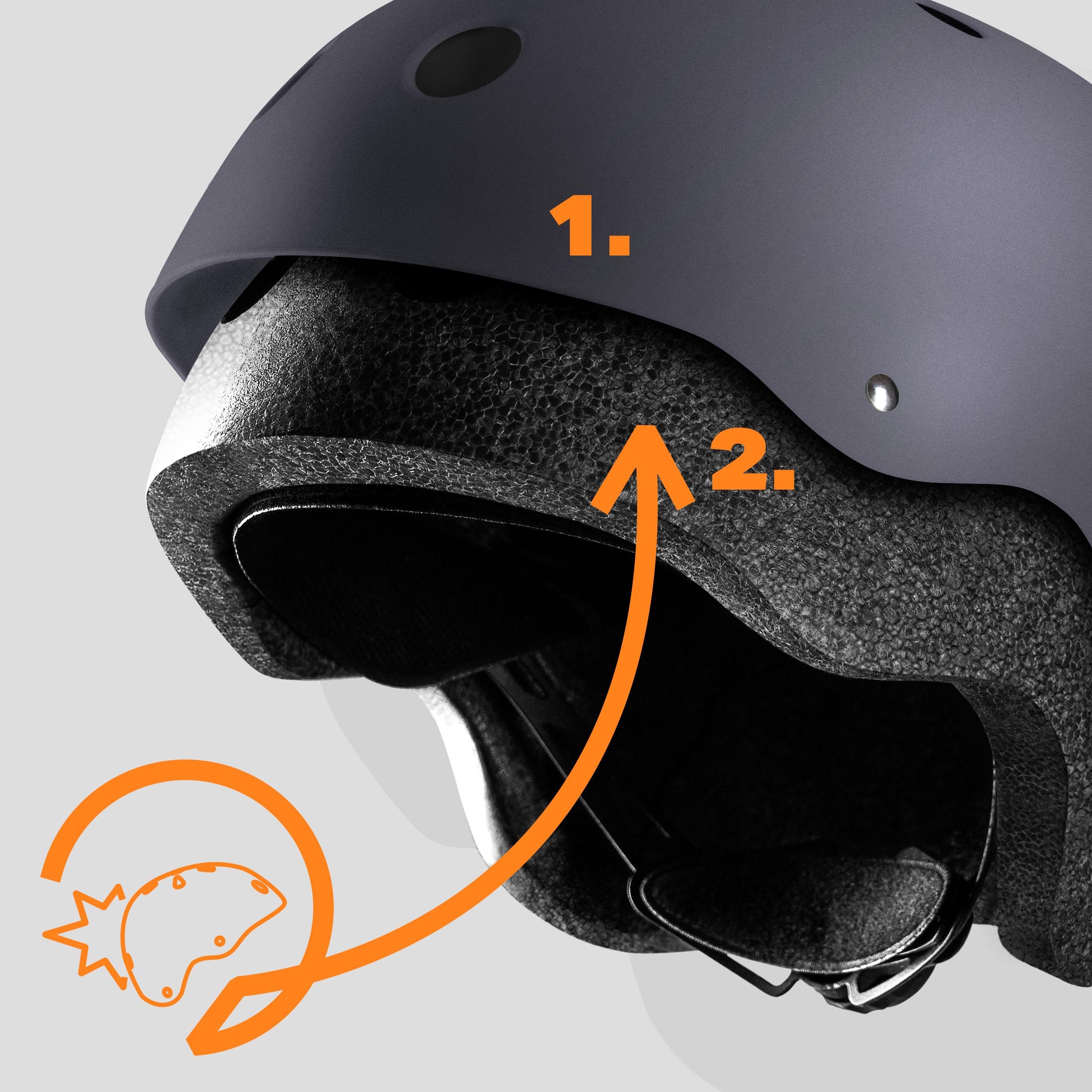 Movino Skatehelm Schutzhelm MOVINO ELEMENT Fahrrad Inliner Scooter Dial-Fit ABS EPS