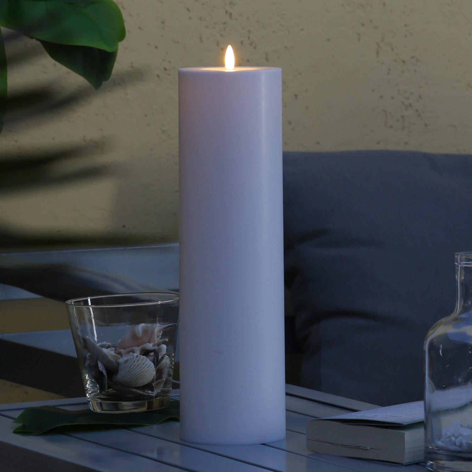 MARELIDA LED-Kerze XXL LED Kerze für Außen Outdoorkerze H: 37,5cm D: 10cm T günstig online kaufen