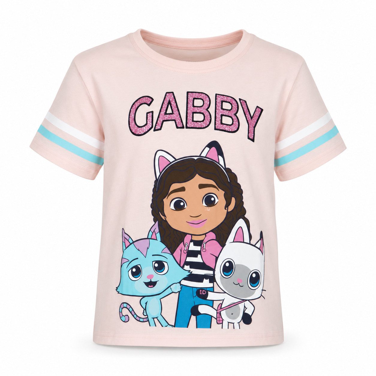 Gabby's Dollhouse Print-Shirt Gabbys Dollhouse Mädchen Kinder T-Shirt Shirt 100% Baumwolle, Gr. 104 bis 134