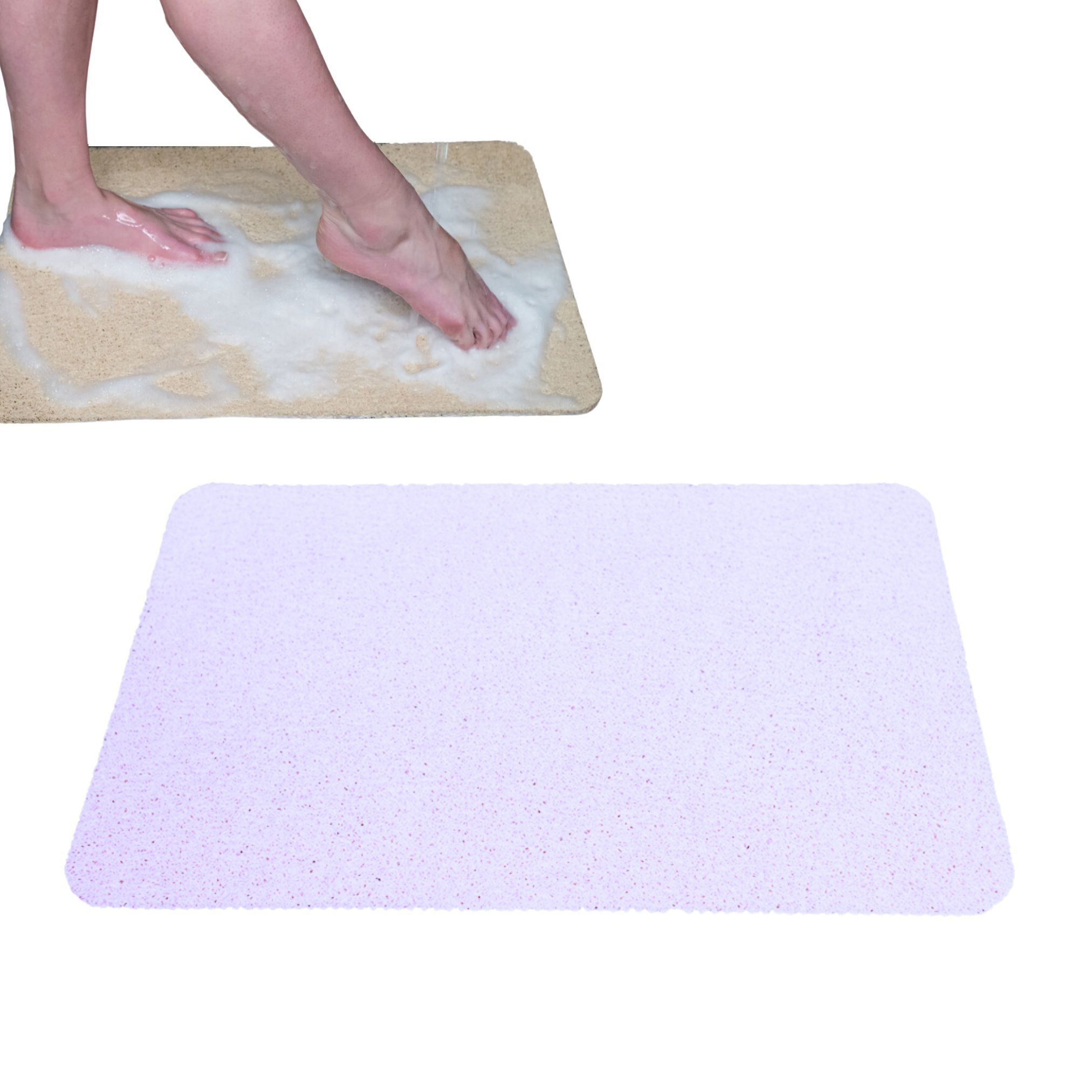 Best Direct® Duscheinlage Hydrowonder Badezimmer- und Duschmatte, B: 40 cm, L: 60 cm, 1-tlg., In 4 Farben: weiß, beige, grau, schwarz, rutschfest, Ideal zum Reinigen der Füße, 40 x 60 cm