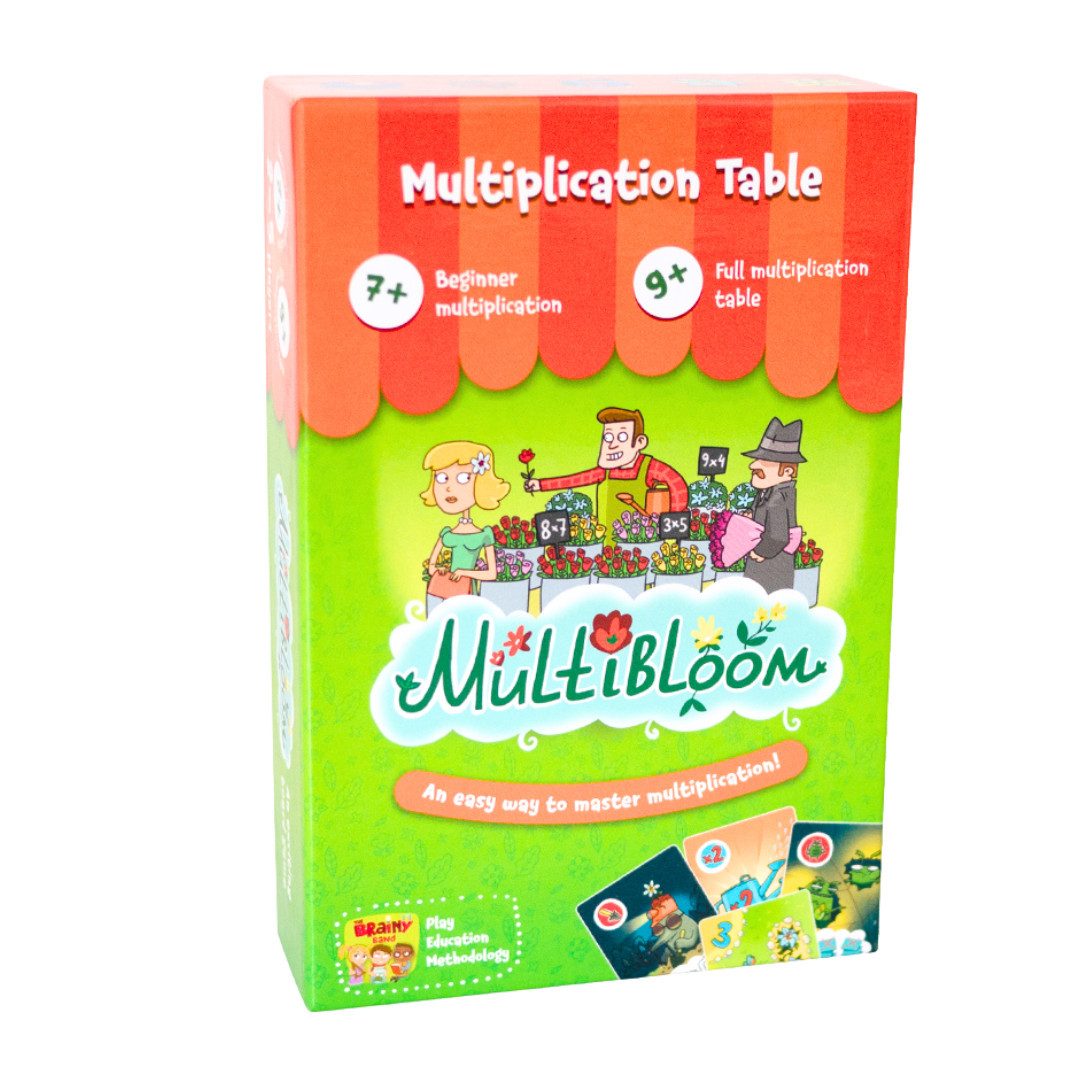 Young Newton Spiel Multibloom. Brettspiel zum Erlernen der Multiplikation