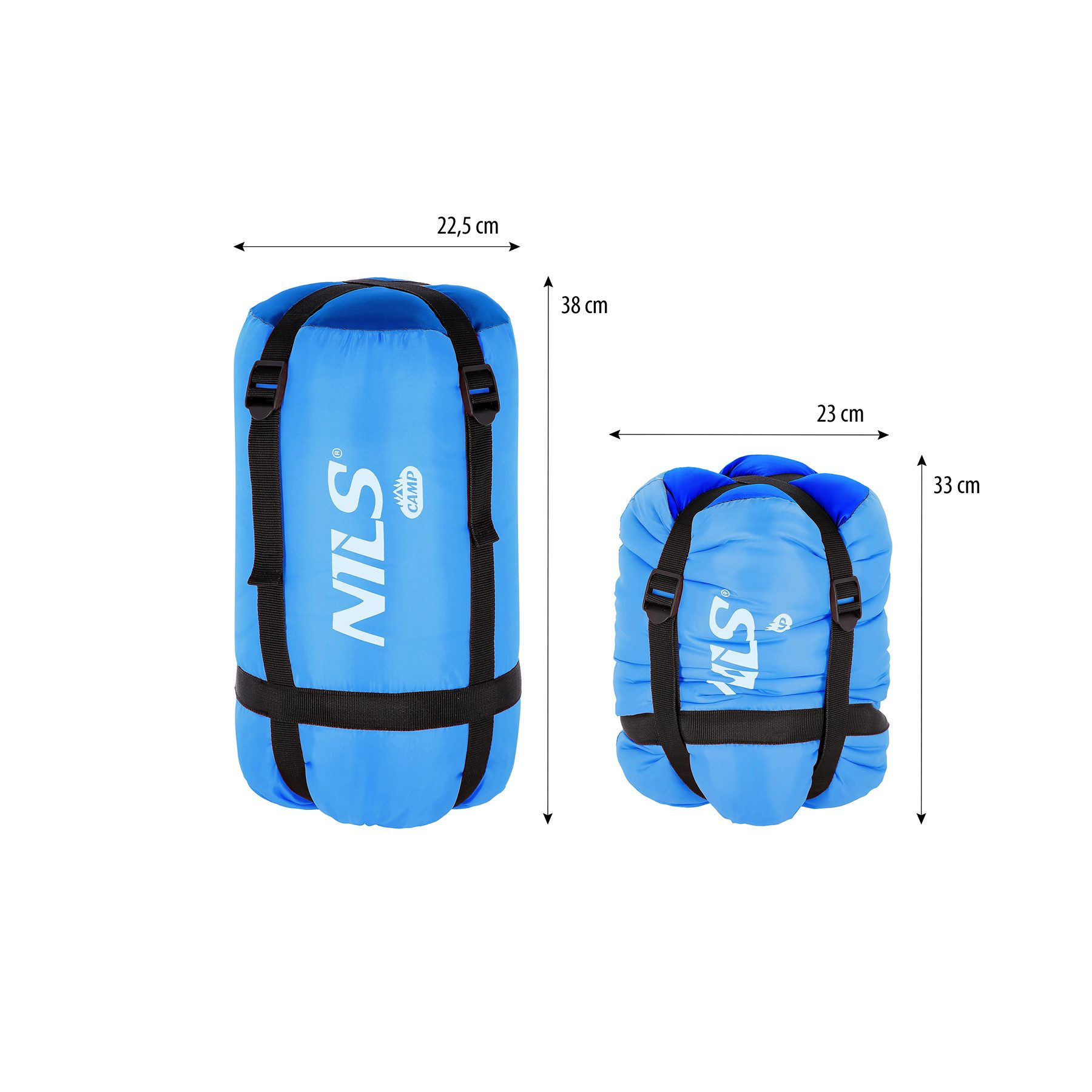 NILS CAMP Kinderschlafsack Junior Camping Schlafsack Outdoor 150x60cm – Bild 4 von 5