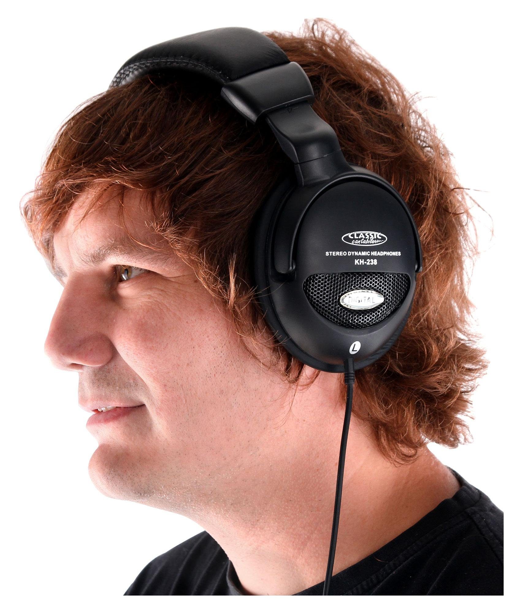 Over-Ear-Kopfhörer KH-238 Classic integriertem und Cantabile Aktiv-Bass) (Mit Lautstärkeregelung