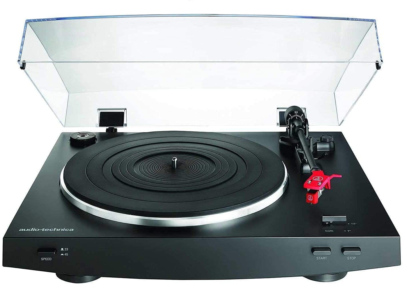 Schwarz audio-technica mit AT-LP3 Plattenspieler Plattenspieler Riemenantrieb Vollautomatischer