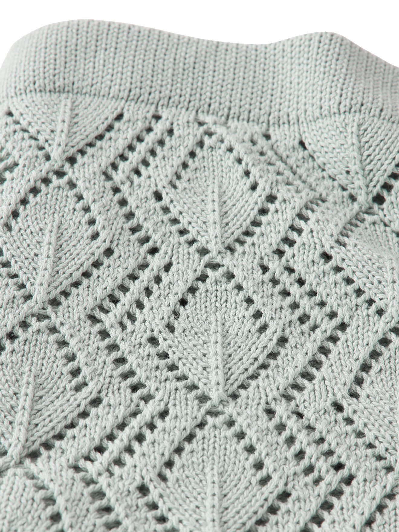 Babydecke Baby Decke mit Pointelle-Muster, Bio-Baumwolle, vertbaudet