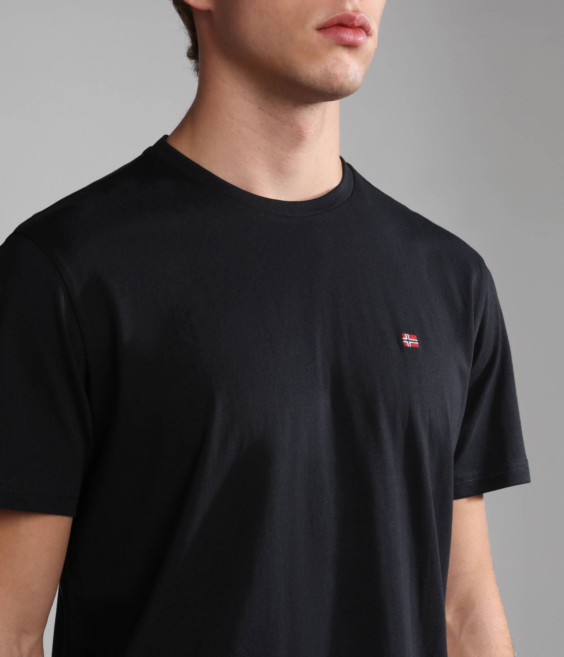 schwarz Napapijri SALIS (1-tlg) (15) Herren T-Shirt T-Shirt SUM S/S