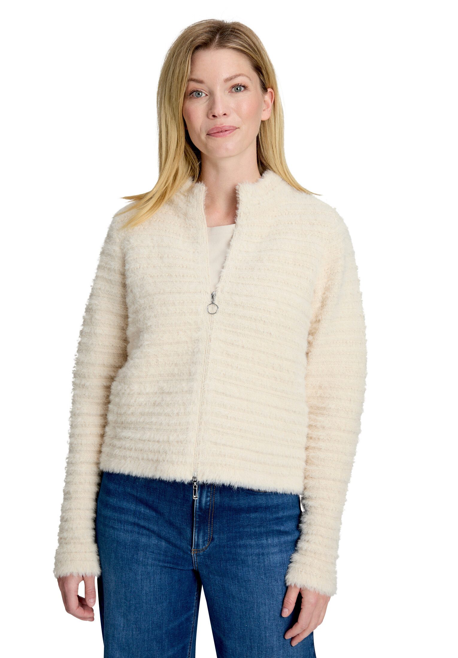 Betty Barclay Strickjacke Damen mit Struktur (1-tlg)