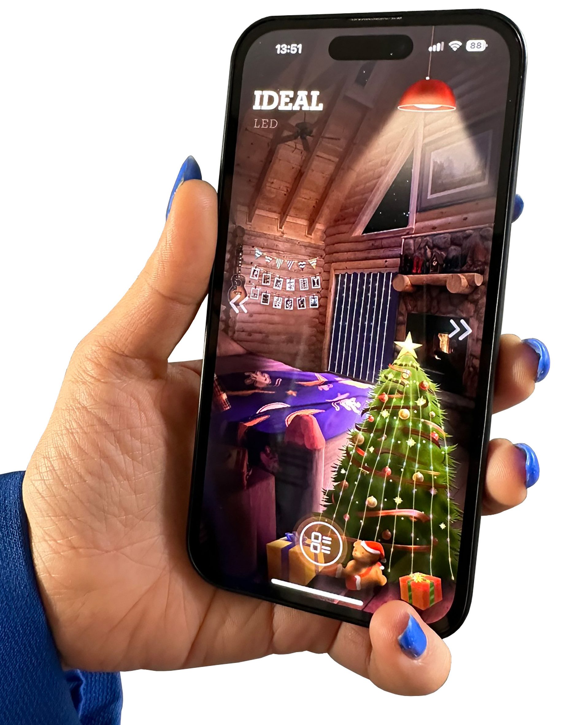 my home LED-Lichterkette Bjarne, Weihnachtsdeko, Beleuchtung, 120-flammig, SMART mit USB Stecker, Funktionen und Farben über APP einstellbar