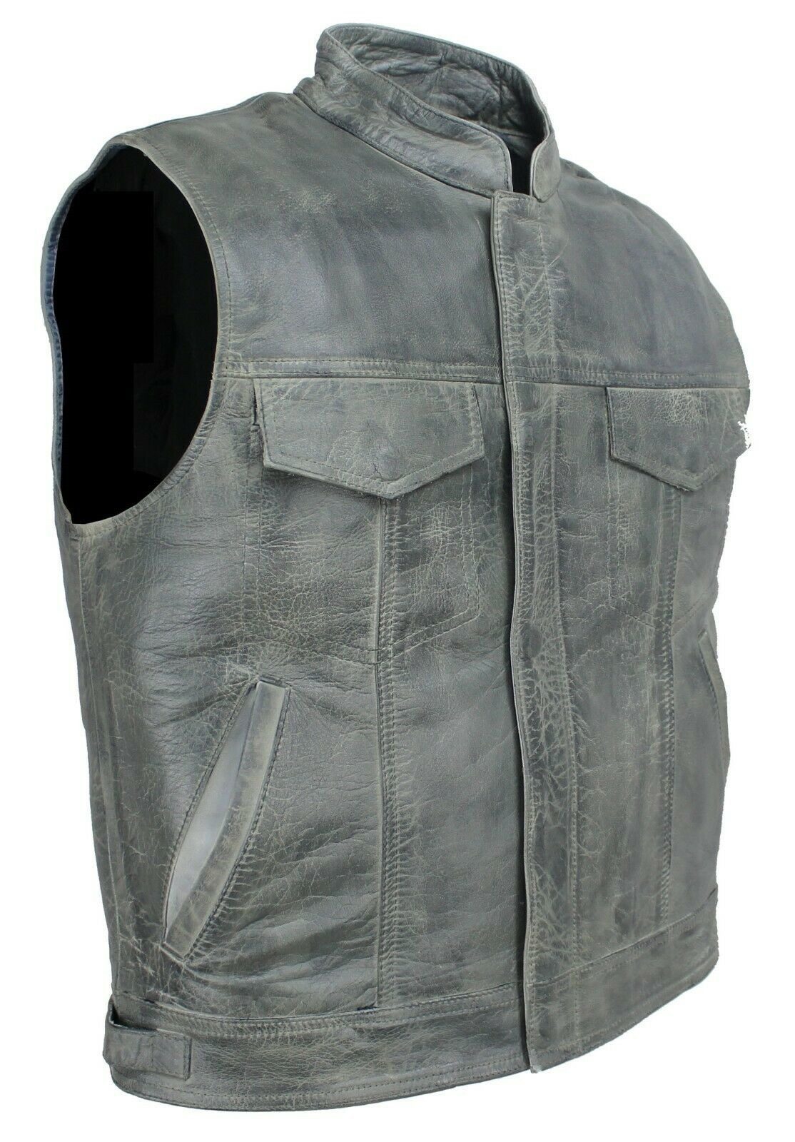 Alpha Speeds Lederweste Herren ANARCHY KLASSIKER Motorrad/Biker in Retro/Vi günstig online kaufen