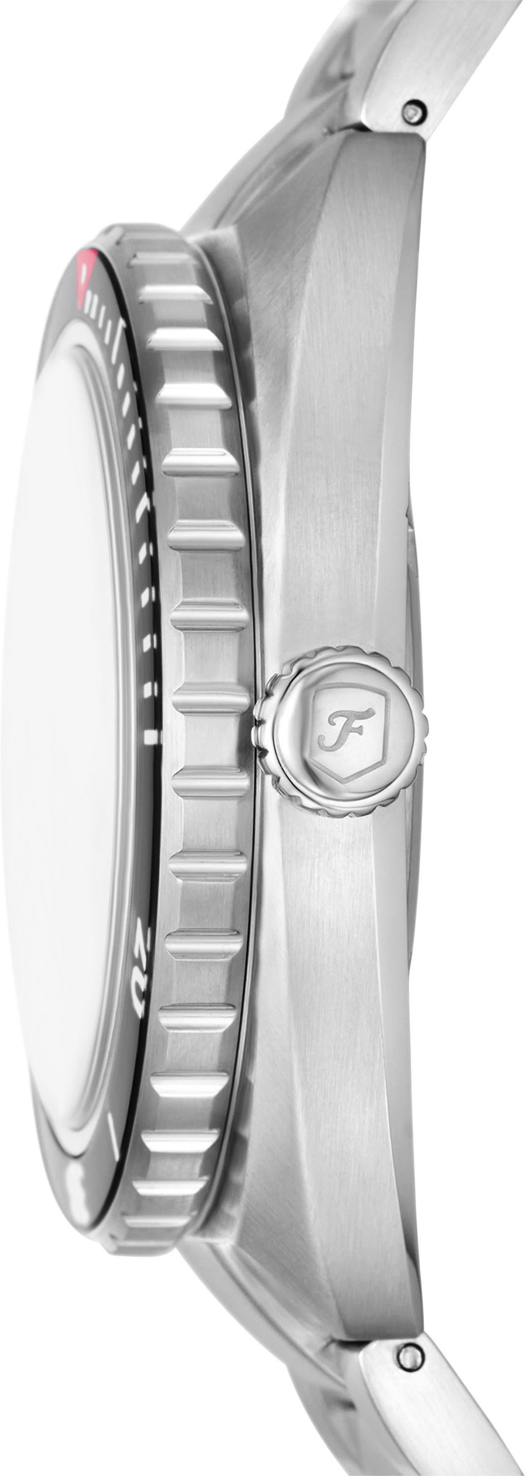 Fossil Quarzuhr BREAKER FS6066, Armbanduhr, Herrenuhr, Damenuhr, Datum, Edelstahlarmband