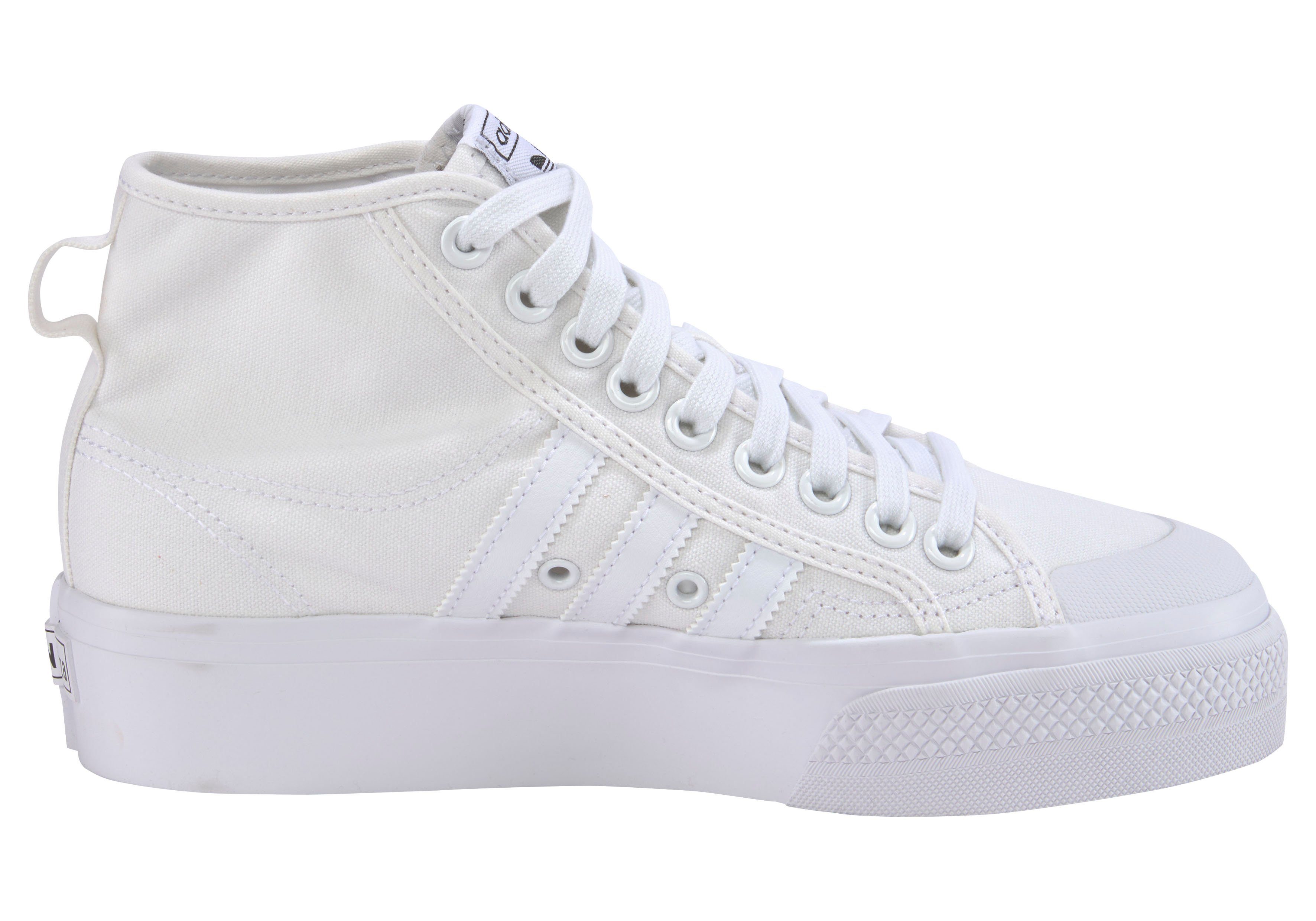 White Originals Cloud PLATFORM / / White Cloud adidas Cloud MID NIZZA White Sneaker