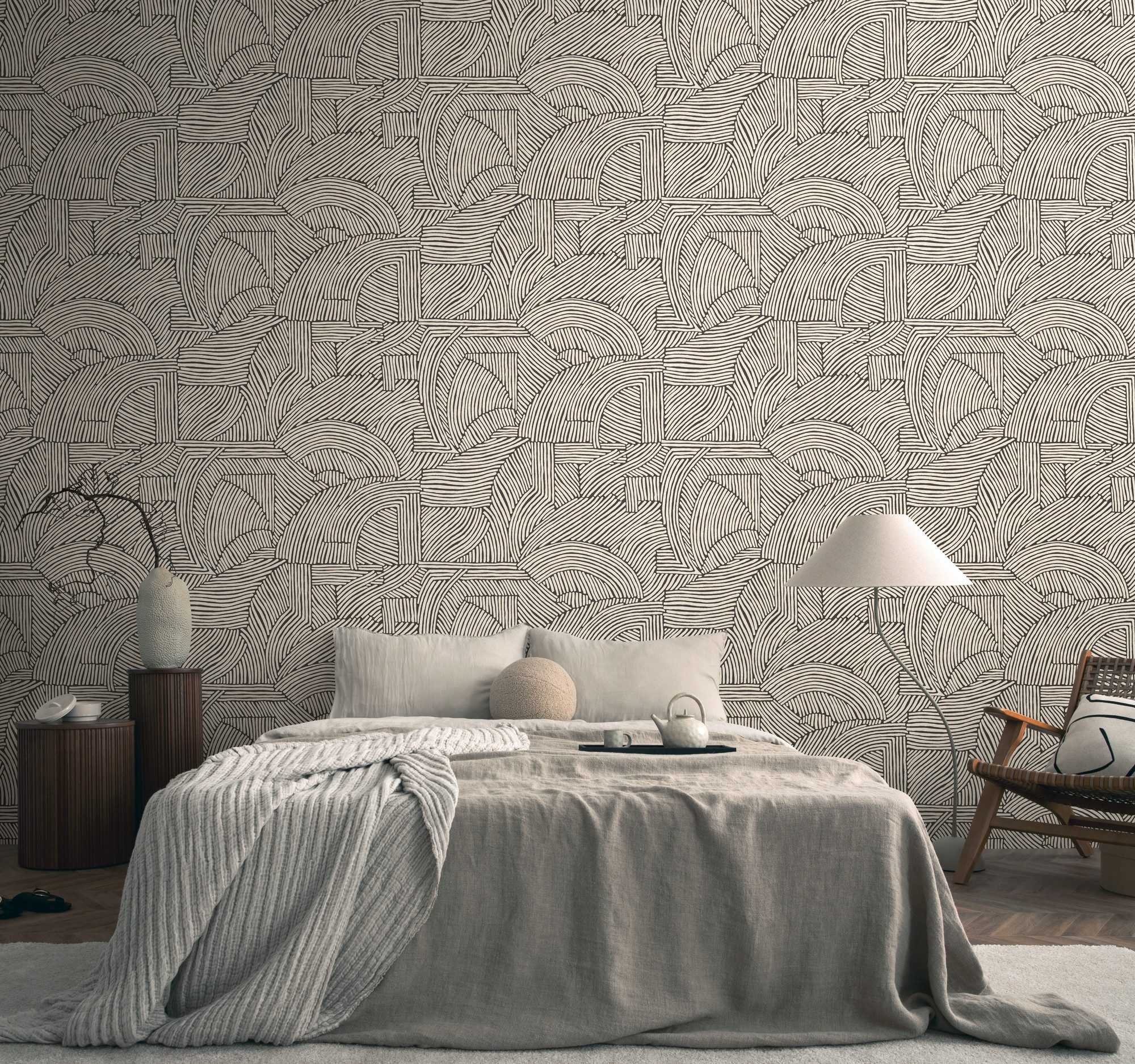 living walls Fototapete The Wall 4 Graphics – Geometrische 3D-Formen Vlies-Fototapete, leicht strukturiert, 3D-Optik, matt, geometrisch, (1 St), Geometrische 3D-Formen mit markanter 3D-Wirkung