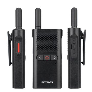 Retevis Walkie Talkie RB628B, Wiederaufladbar, 1500 mAh, für Reise,Camping,Wandern (2 Stück)