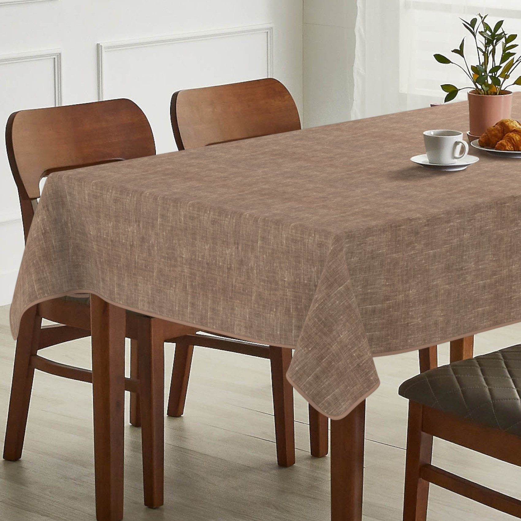 ANRO Tischdecke Alica Leinen Melliert Tischwäsche (Einzelstück 1-tlg), wass günstig online kaufen