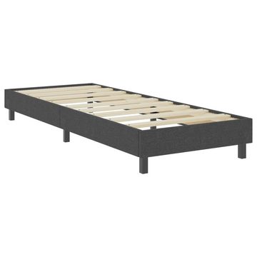 vidaXL Bett Boxspring-Bettgestell Grau Stoff 80x200 cm