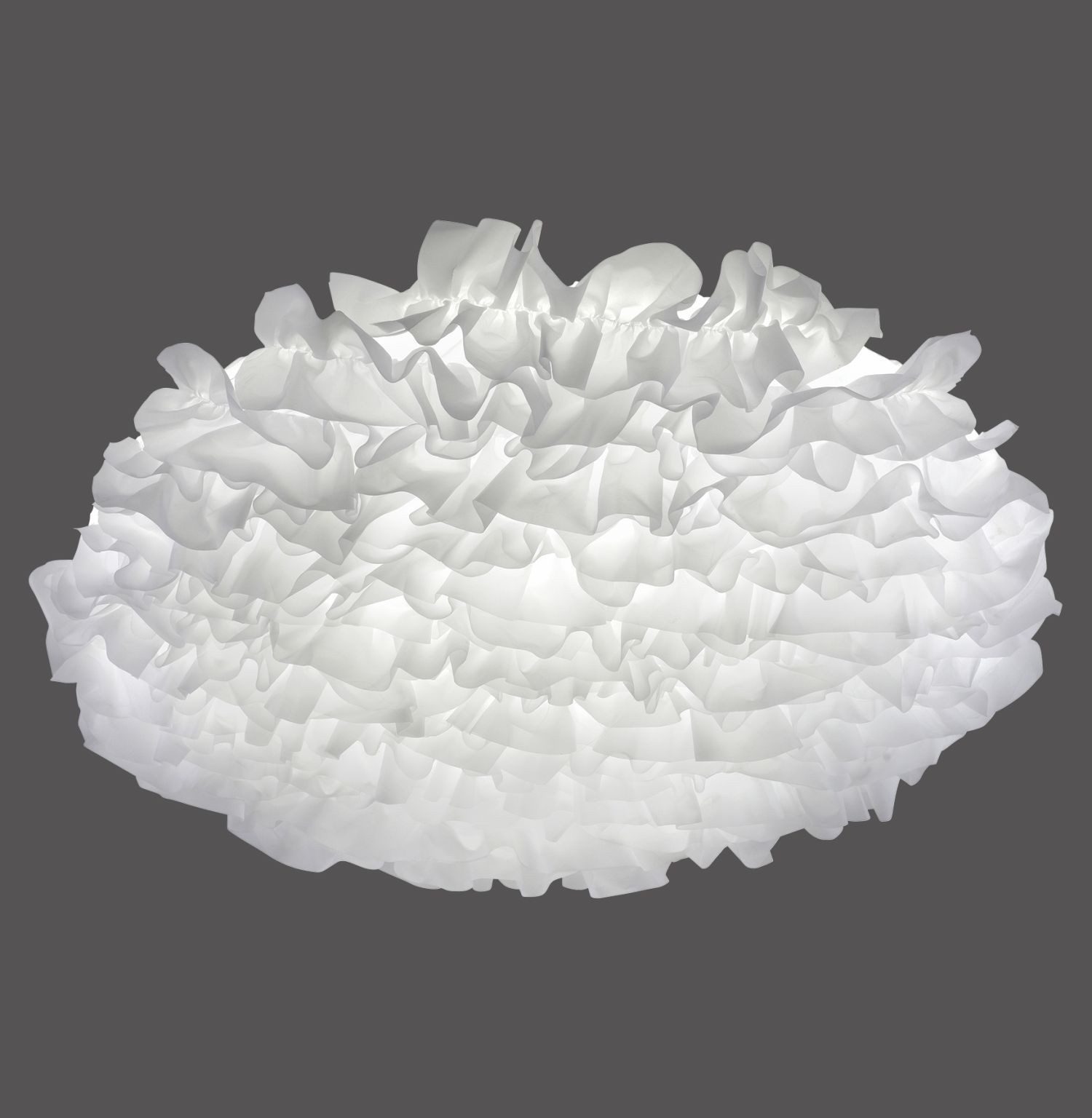 Licht-Erlebnisse Deckenleuchte HESLOR, LED fest integriert, LED Stoff Dimmer mit Farbwechsel 2700-5000 K 6250 lm Ø 75 cm rund