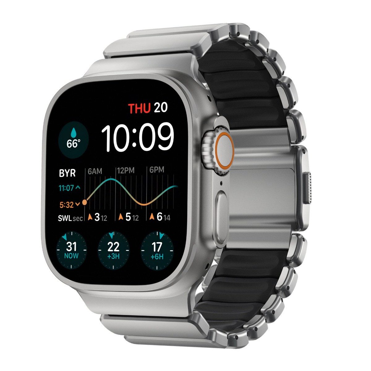 Nomad Smartwatch-Armband Stratos Band, für Apple Watch, 44/45/46/49 mm