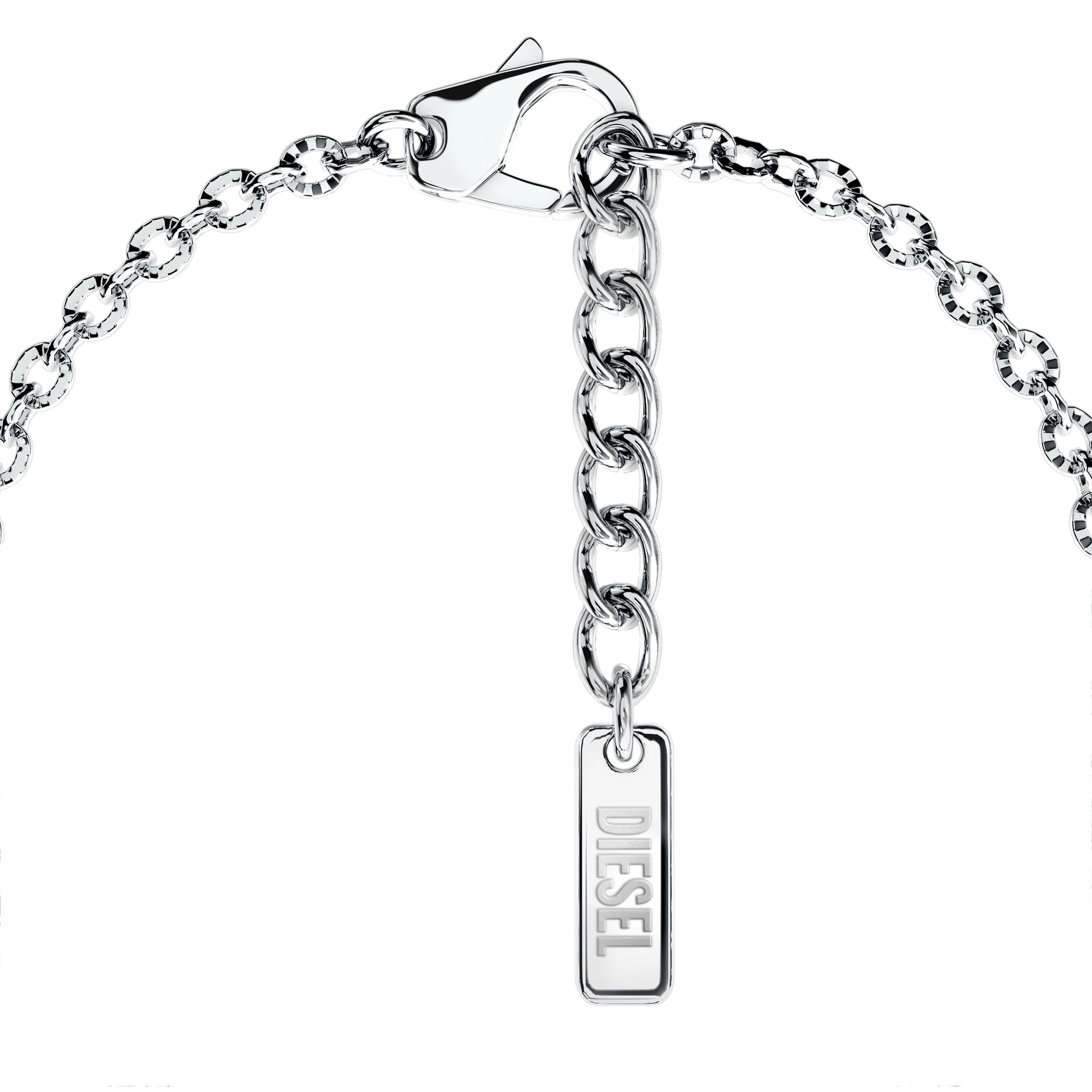 Diesel Armband Schmuck Geschenk Edelstahl Armschmuck Armkette D Logo, Emaille – Bild 4 von 5