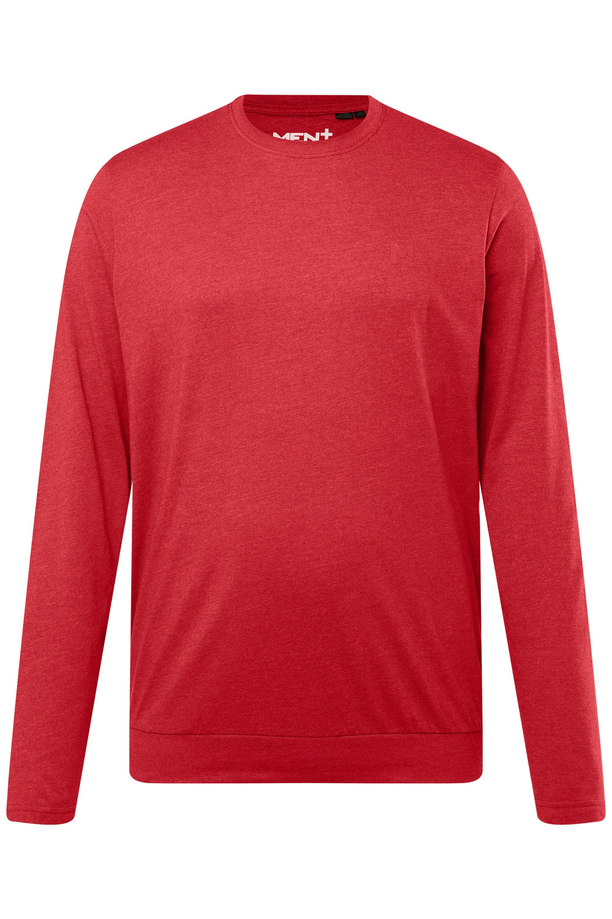 Men Plus T-Shirt Langarmshirt Bauchfit Spezialschnitt Basic
