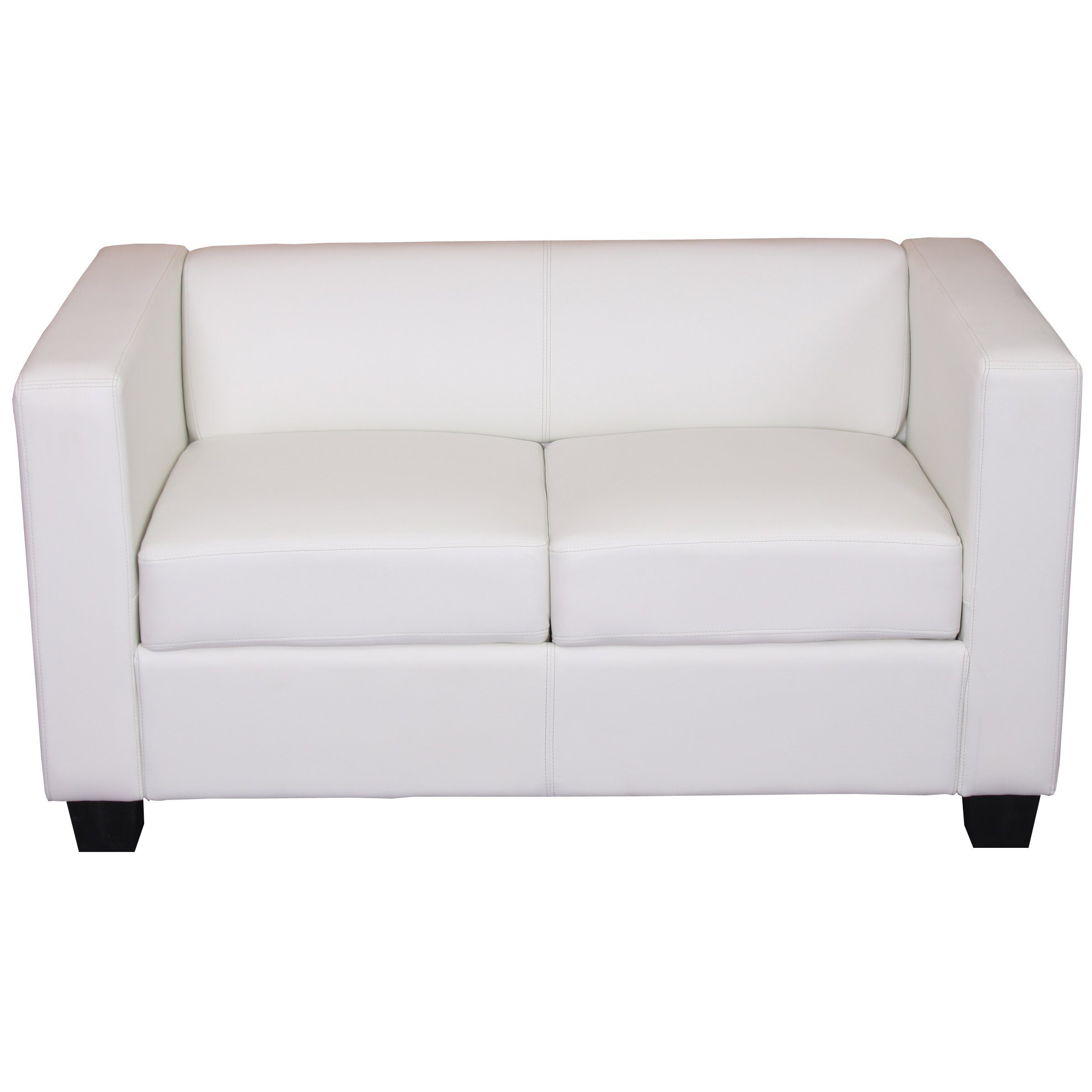 Lille-S-K-2, weiß 2-Sitzer | einsetzbar, moderner weiß Lounge-Stil, Vielseitig MCW 2-Sitzer