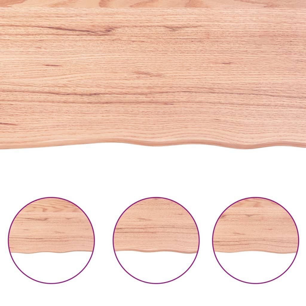 furnicato Tischplatte cm Baumkante (1 Massivholz Behandelt St) 120x40x(2-4)