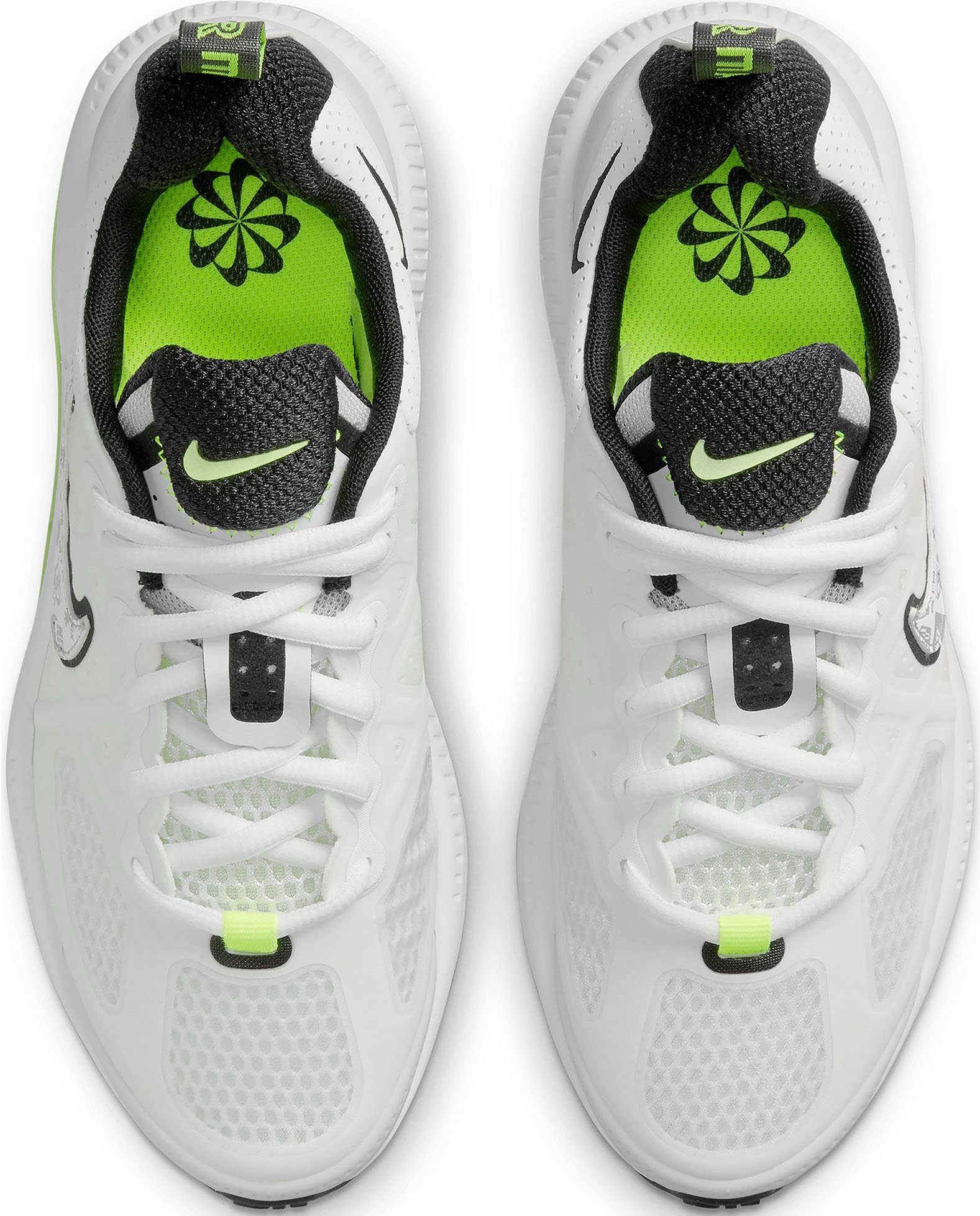 Air Nike Max weiß-schwarz-lime Sneaker Genome Sportswear