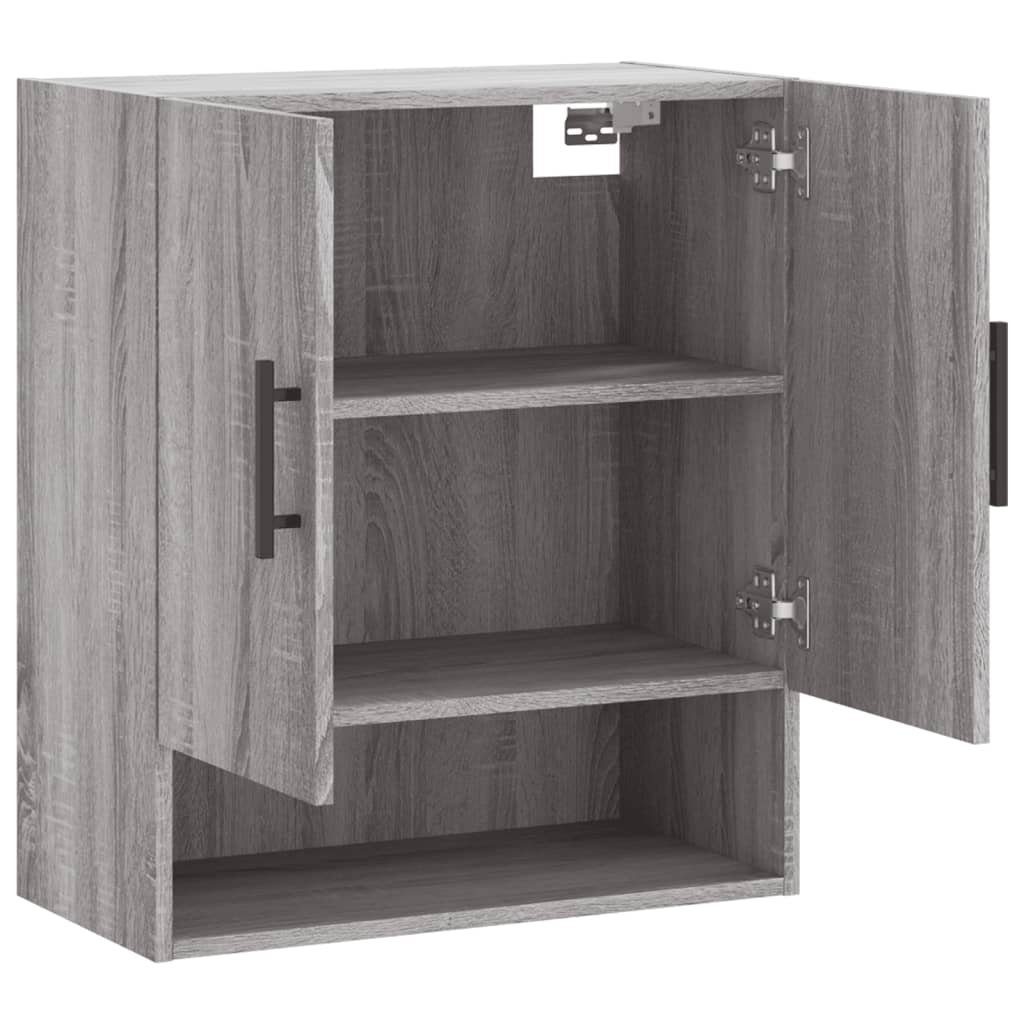 60x31x70 Wandschrank Holzwerkstoff cm Sonoma Grau Fächerschrank vidaXL (1-St)