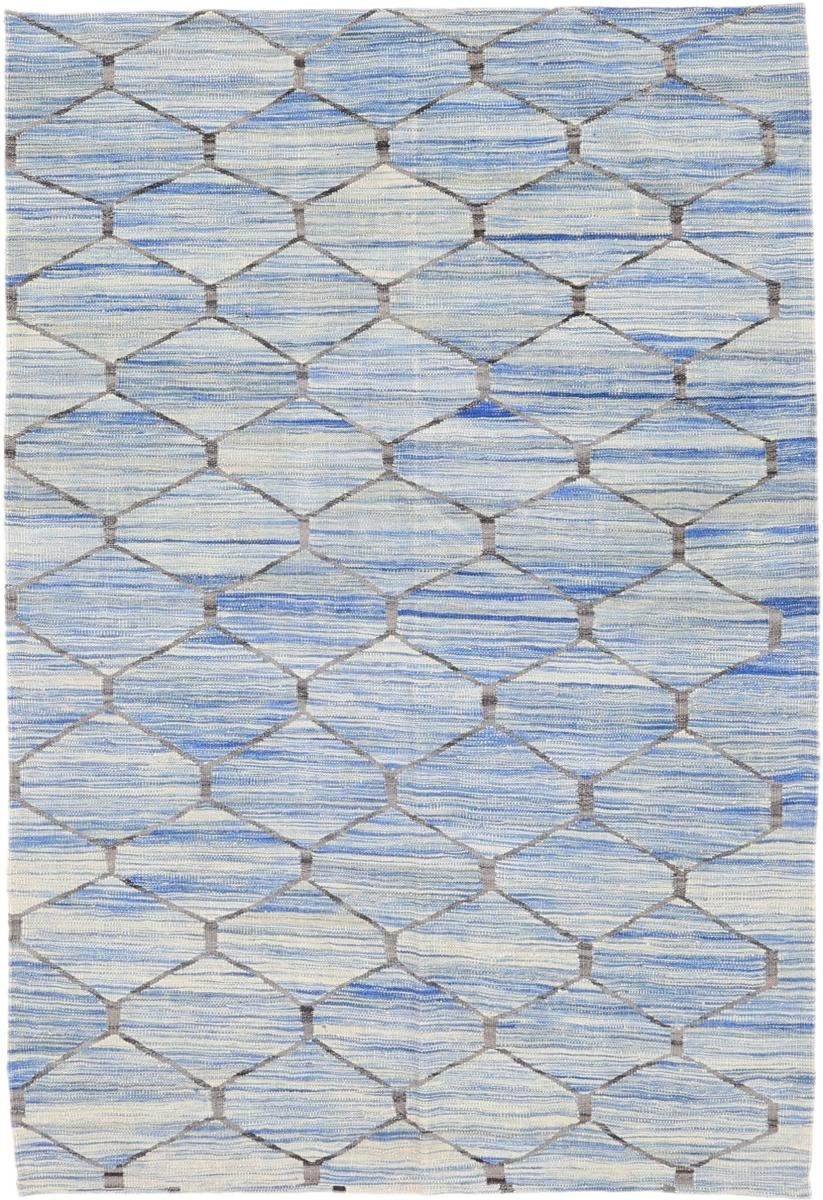 Orientteppich Kelim Afghan Design 156x227 Handgewebter Orientteppich, Nain Trading, rechteckig, Höhe: 3 mm