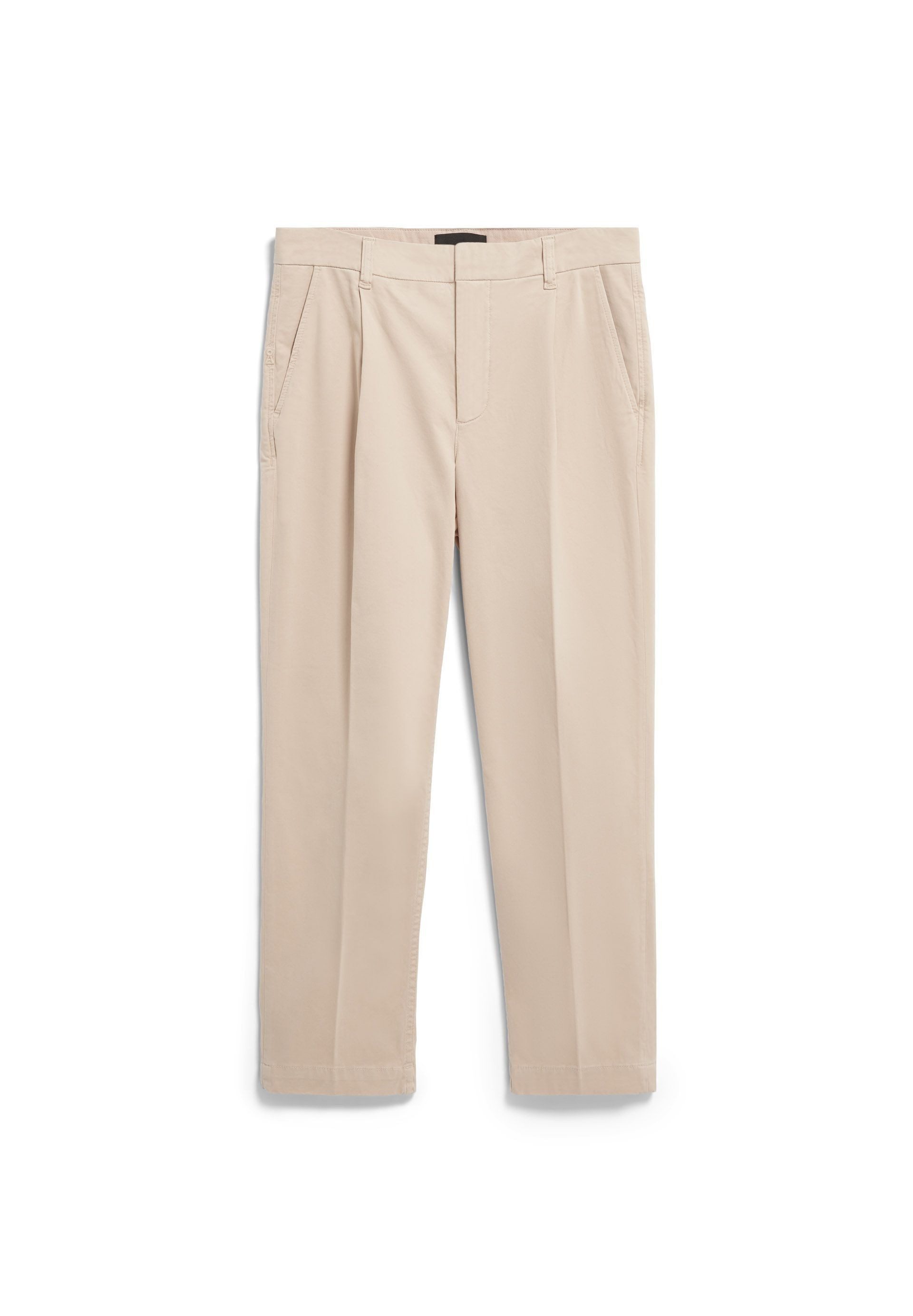 Stoffhose TAAMIR PLEATED Chinohose aus Bio-Baumwolle