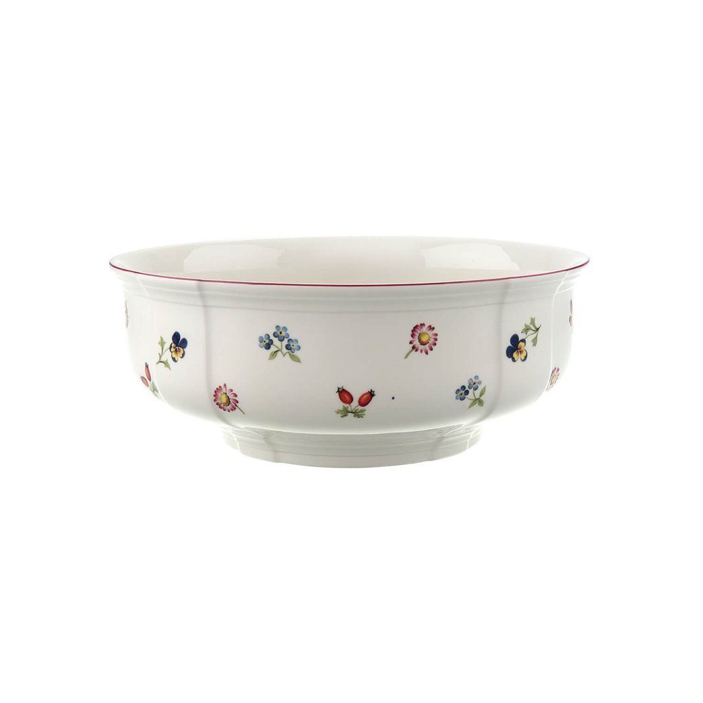 Villeroy & Boch Salatschüssel Petite Fleur runde Schüssel 25 cm, Porzellan, (1-tlg)