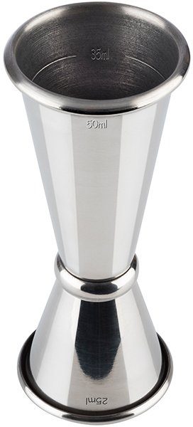 Buddy's Barmaß Buddy´s Bar, Edelstahl, (1-St), 2,5 cl/5 cl Doppelmaß, Innenmaße 1,5 cl/3,5 cl, spülmaschinenfest