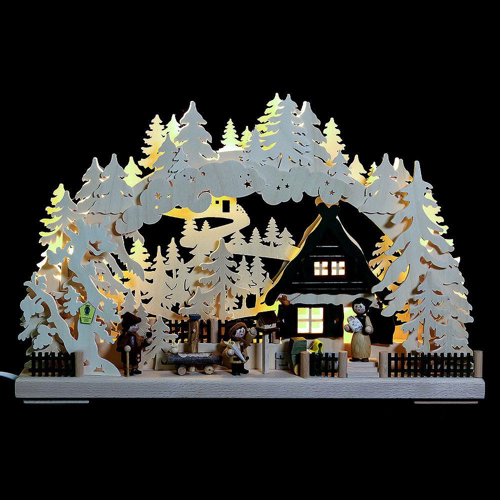 RATAGS Kunsthandwerk Schwibbogen 3D-Schwibbogen Familienglück (43x30x7cm) von RATAGS Holzdesign