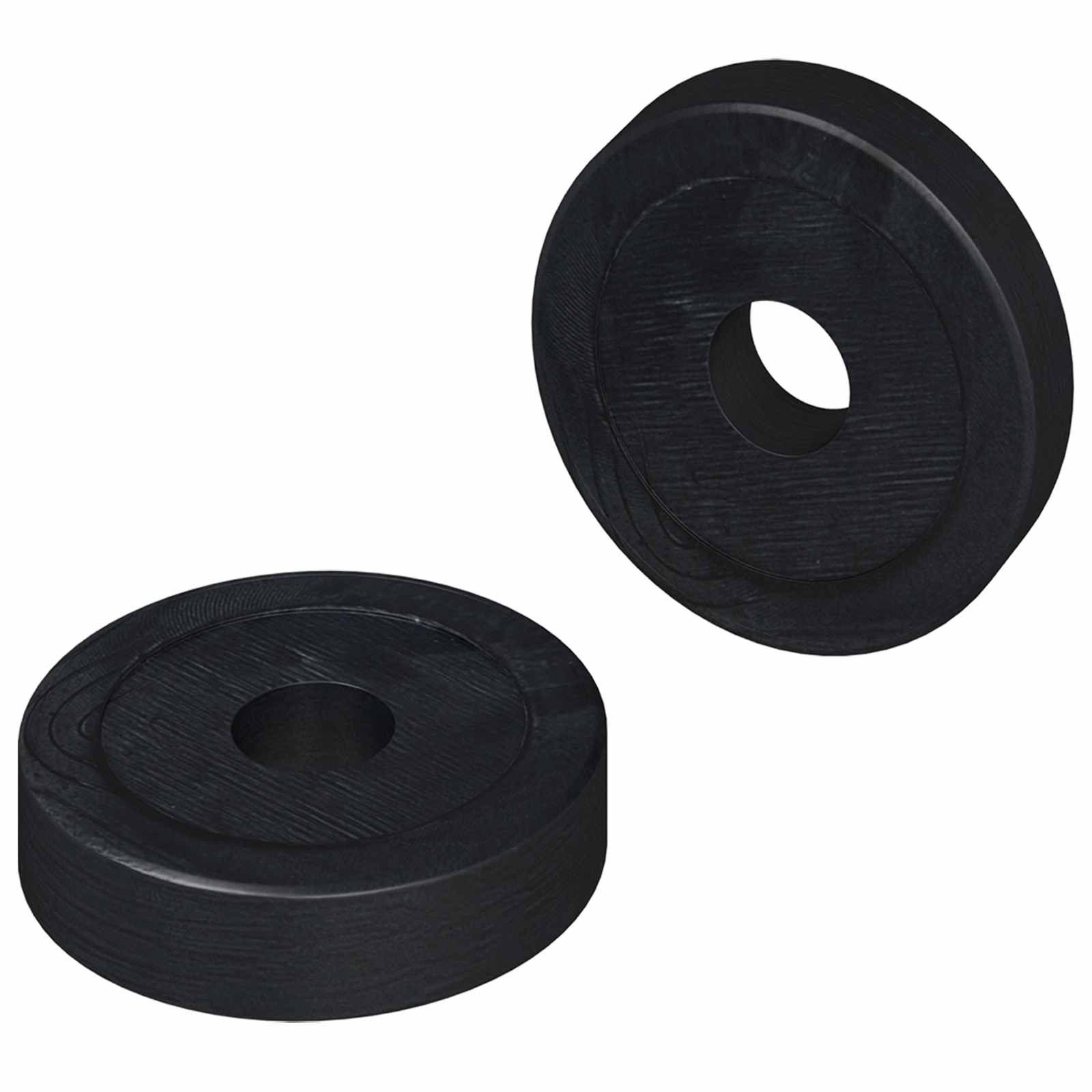 vidaXL Unterlegscheibe geeignet für Flachscheiben 2 Stk. Schwarz ∅15 x 3 mm, 2-St.